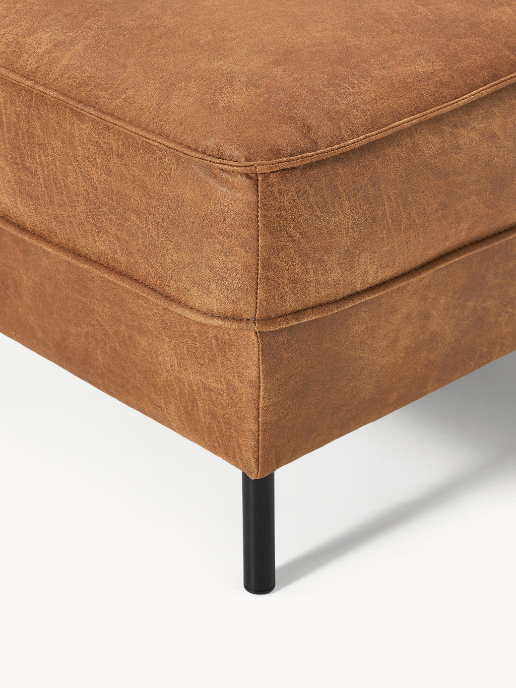 Hunter Leather Ottoman
