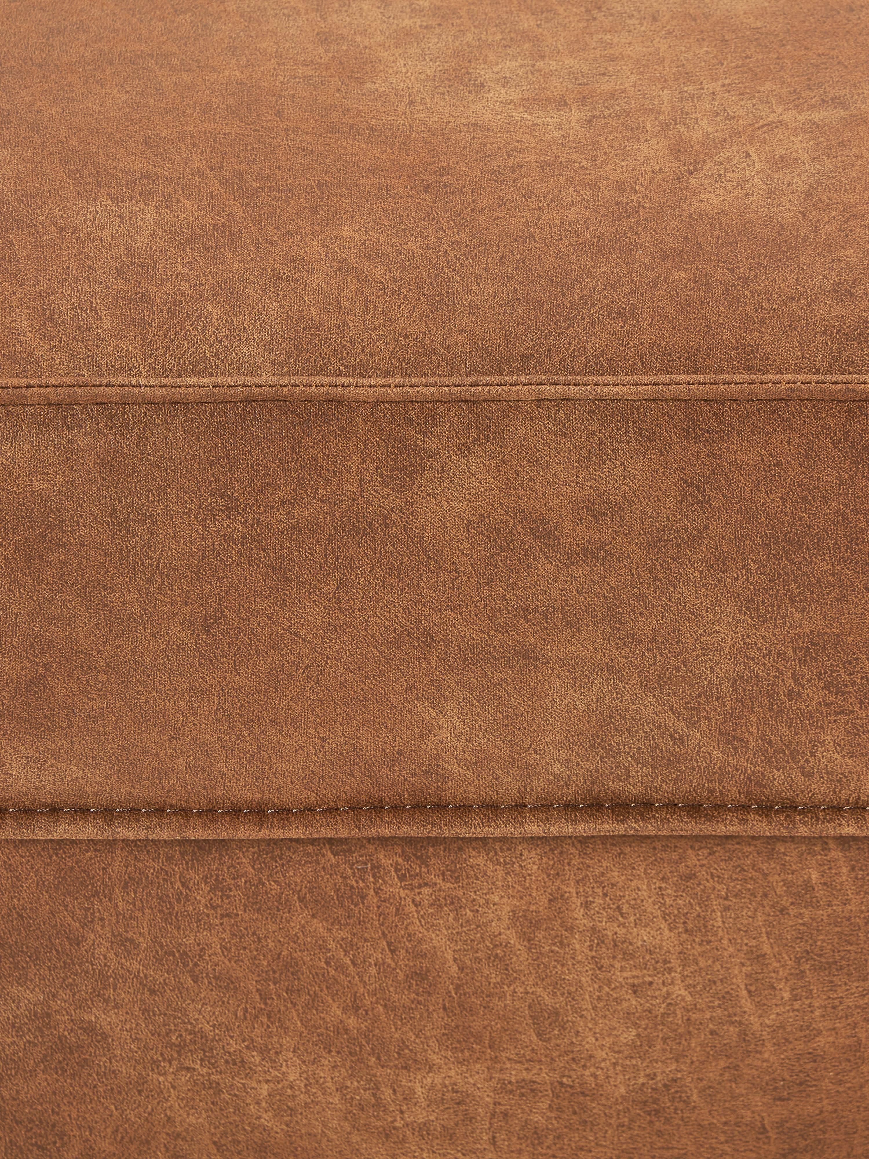 Hunter Leather Ottoman