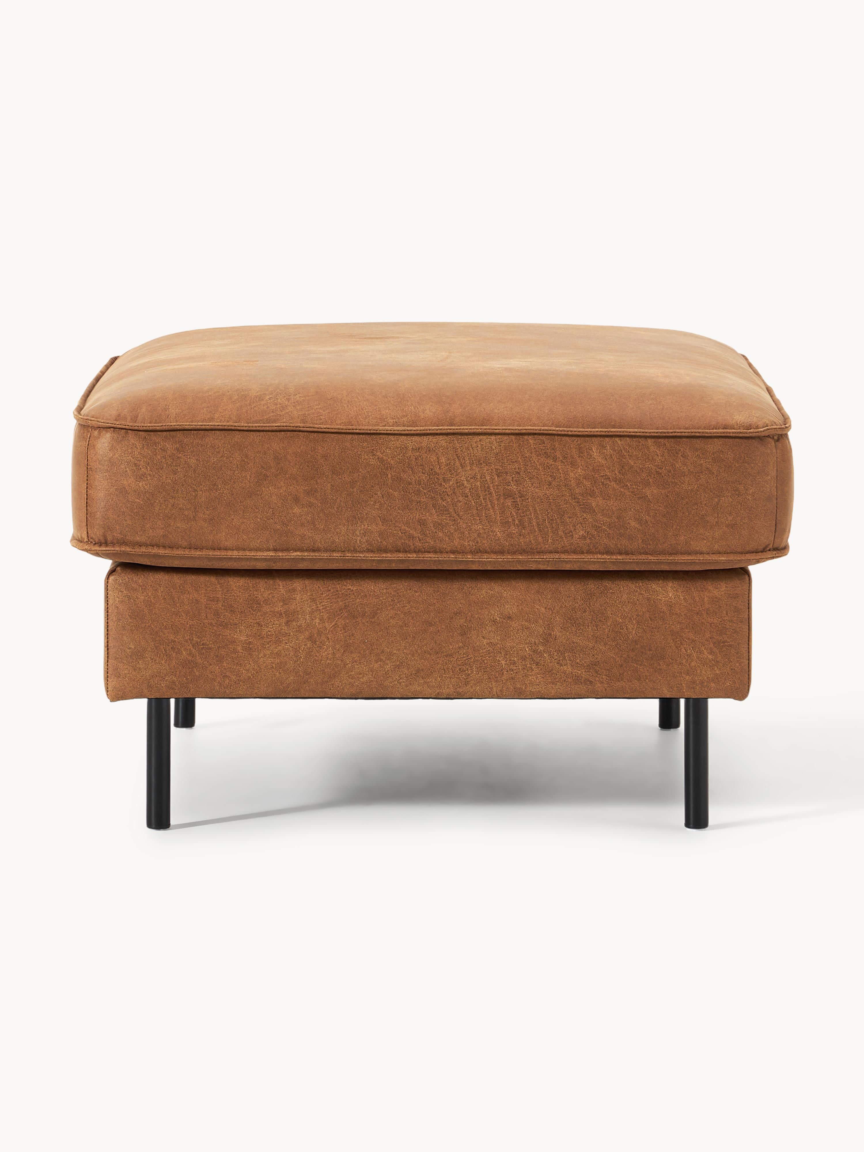 Hunter Leather Ottoman