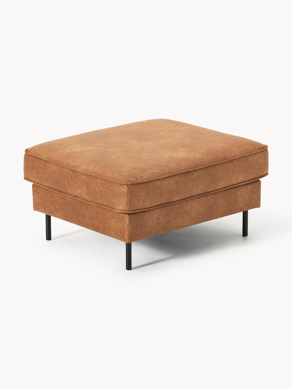 Hunter Leather Ottoman
