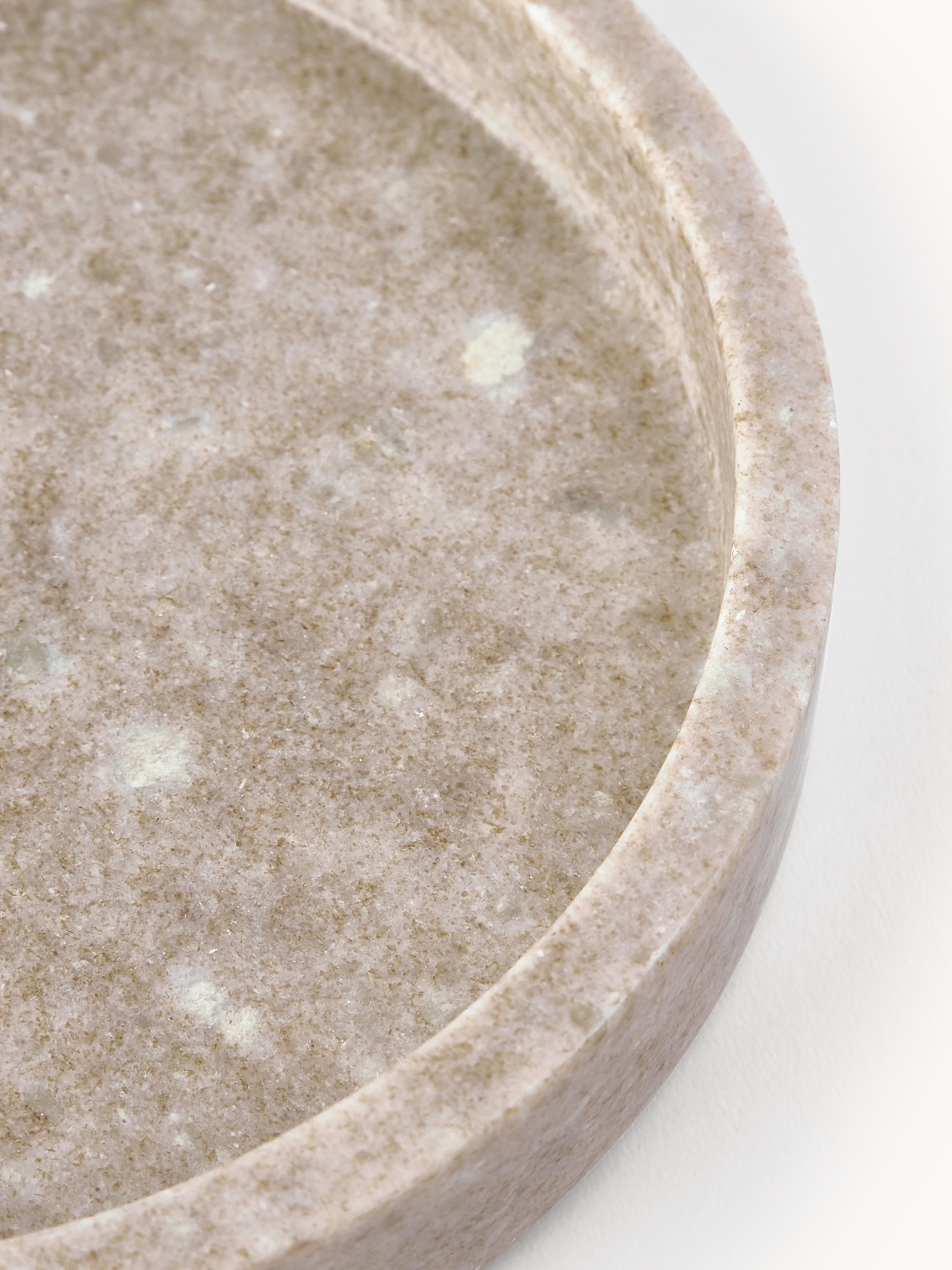 Venice Decorative Marble Tray, Ø 25 cm