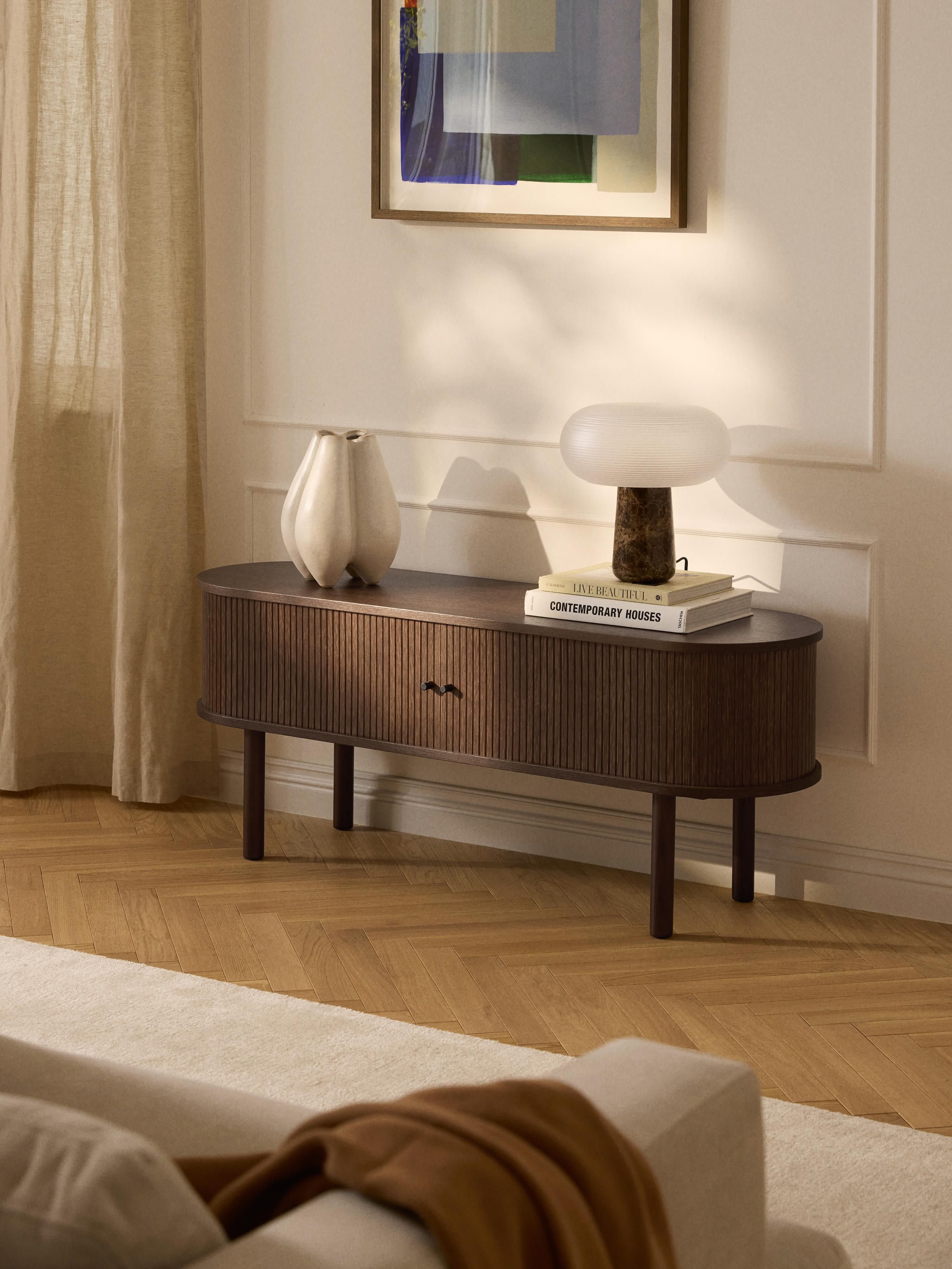 Calary Lowboard with Fluted Front