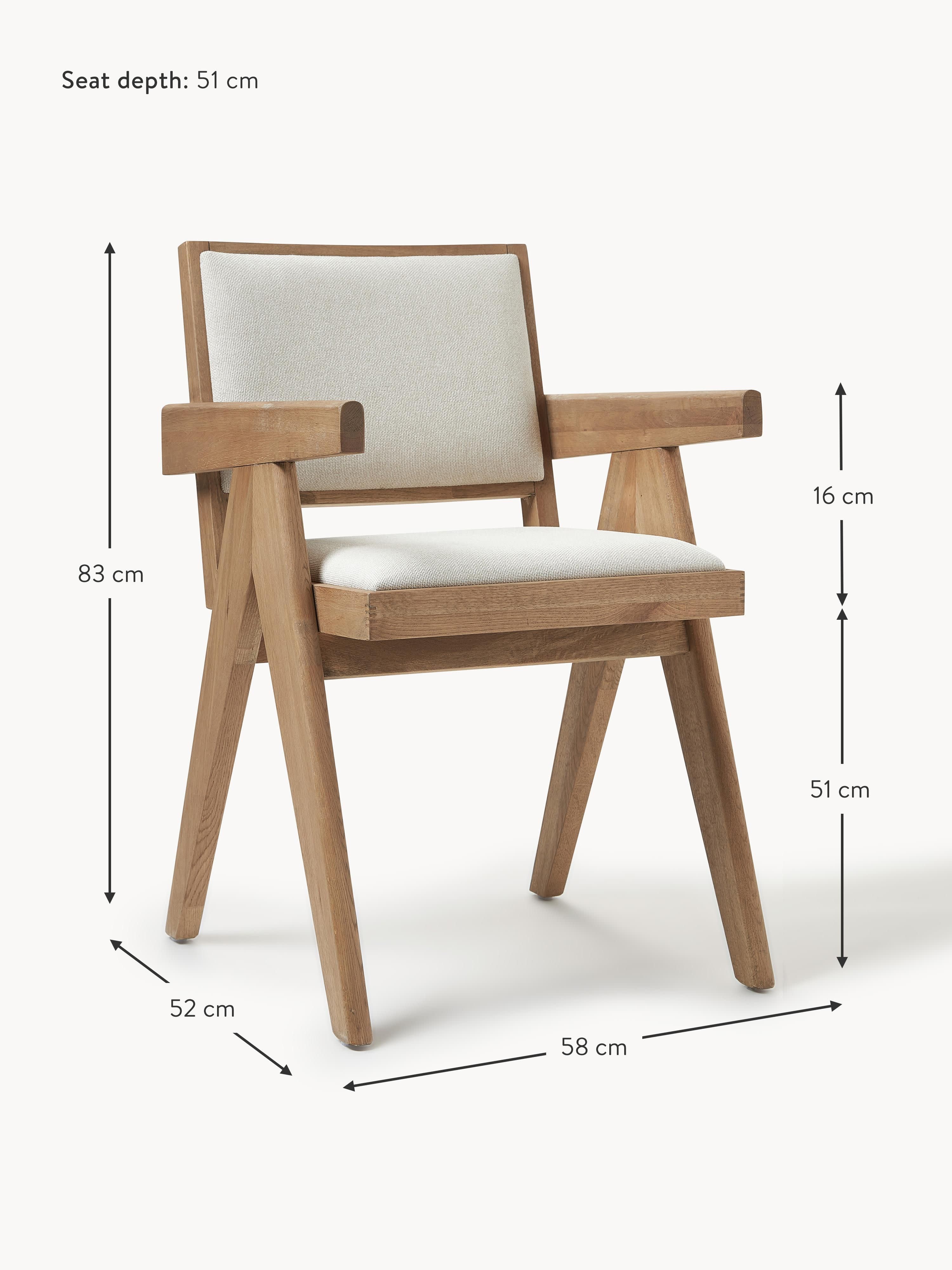 Sissi Upholstered Dining Chair with Armrests