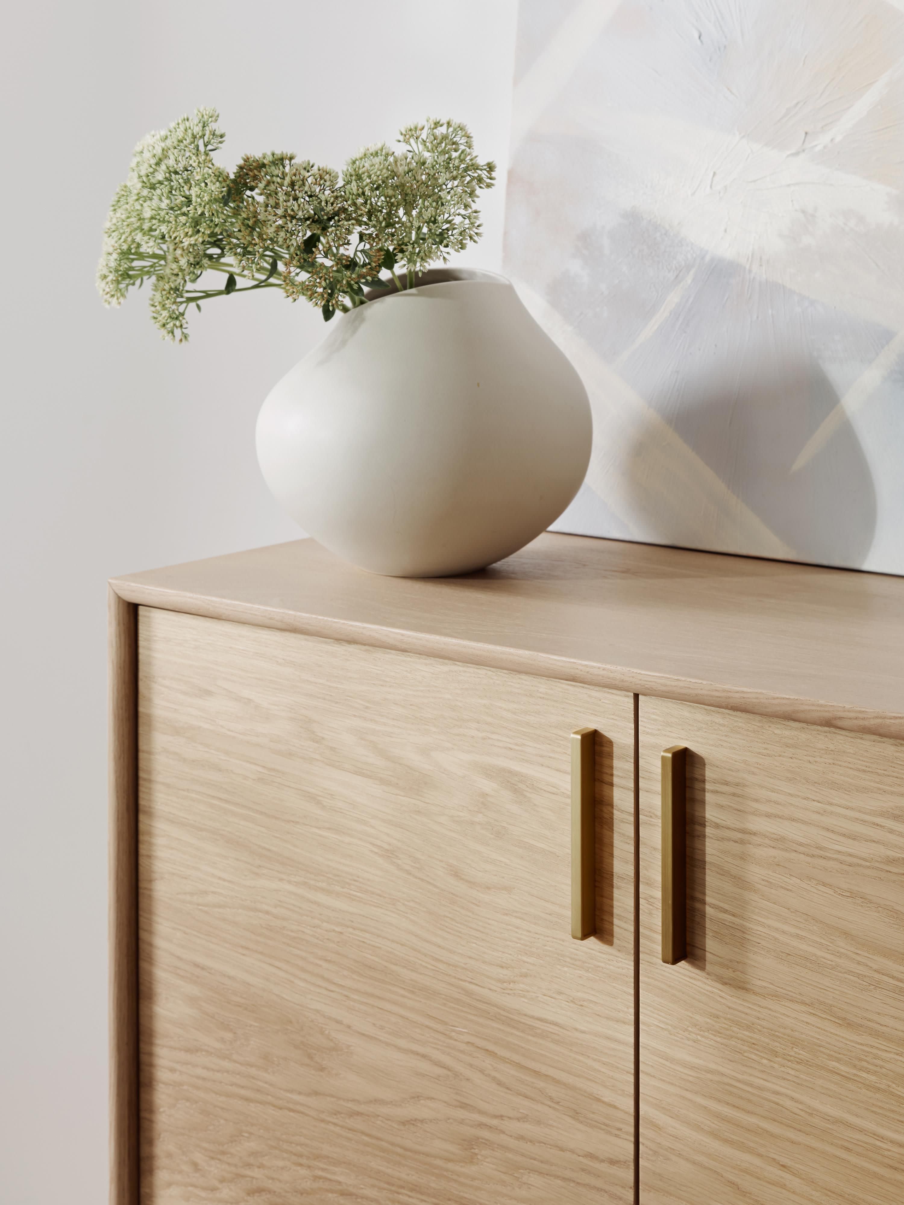 Diana Oak Wood Highboard