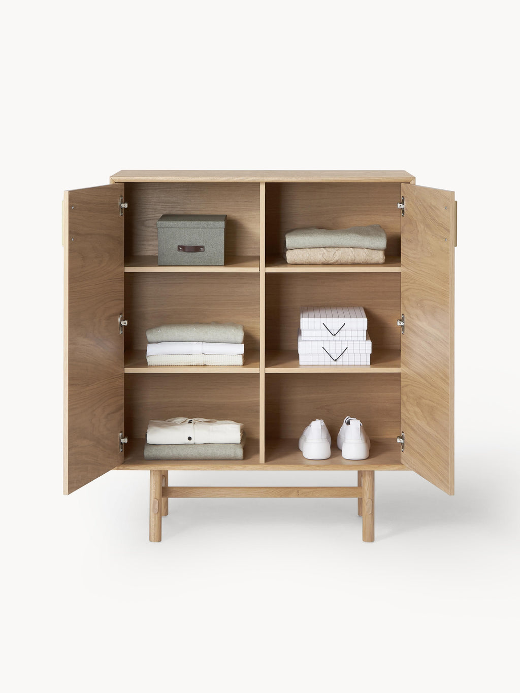 Diana Oak Wood Highboard