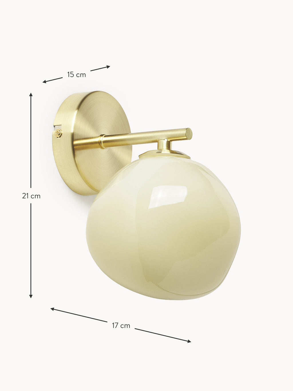 Josie Opal Glass Wall Lamp
