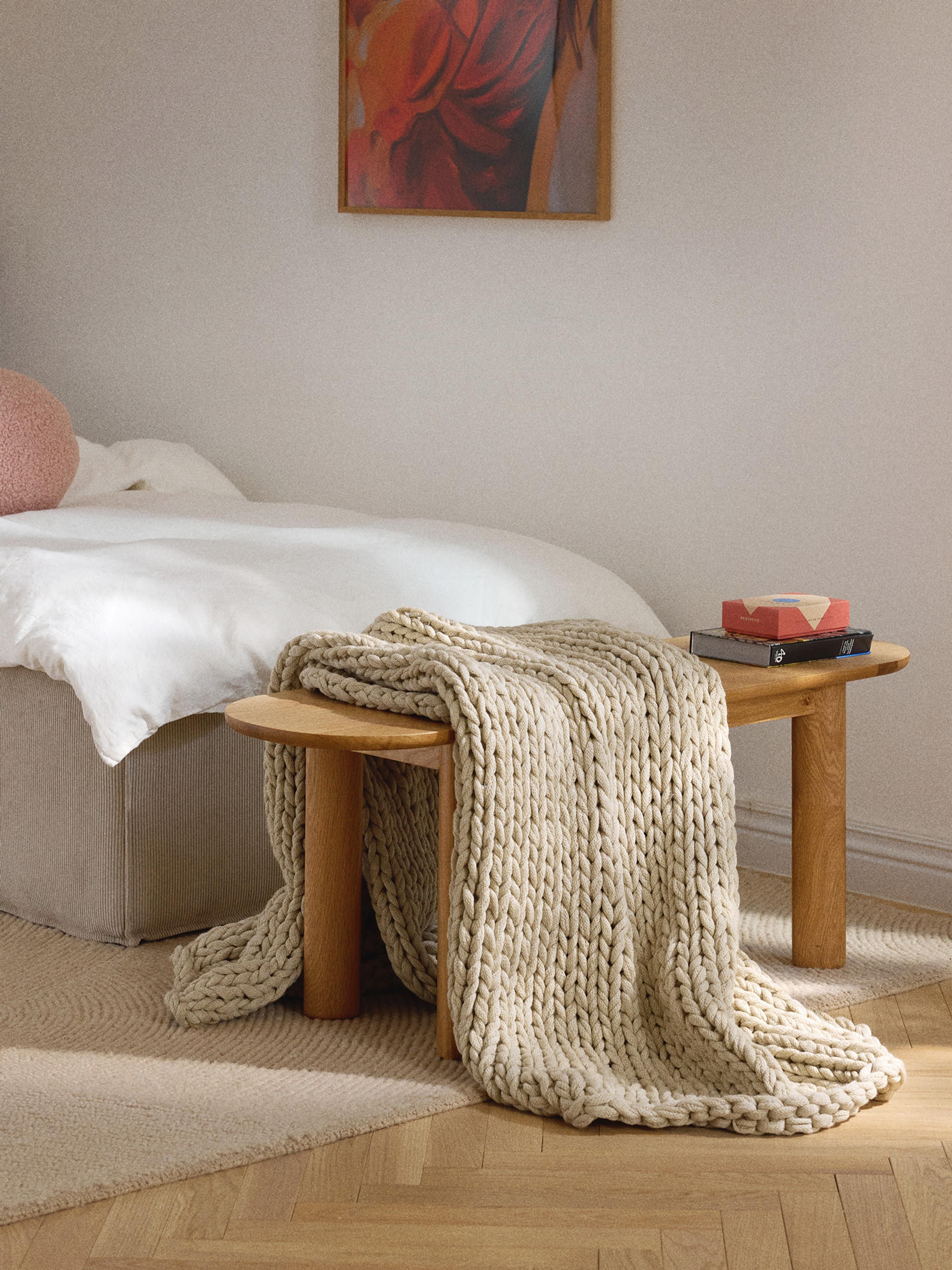Adyna Handmade Chunky Knit Blanket