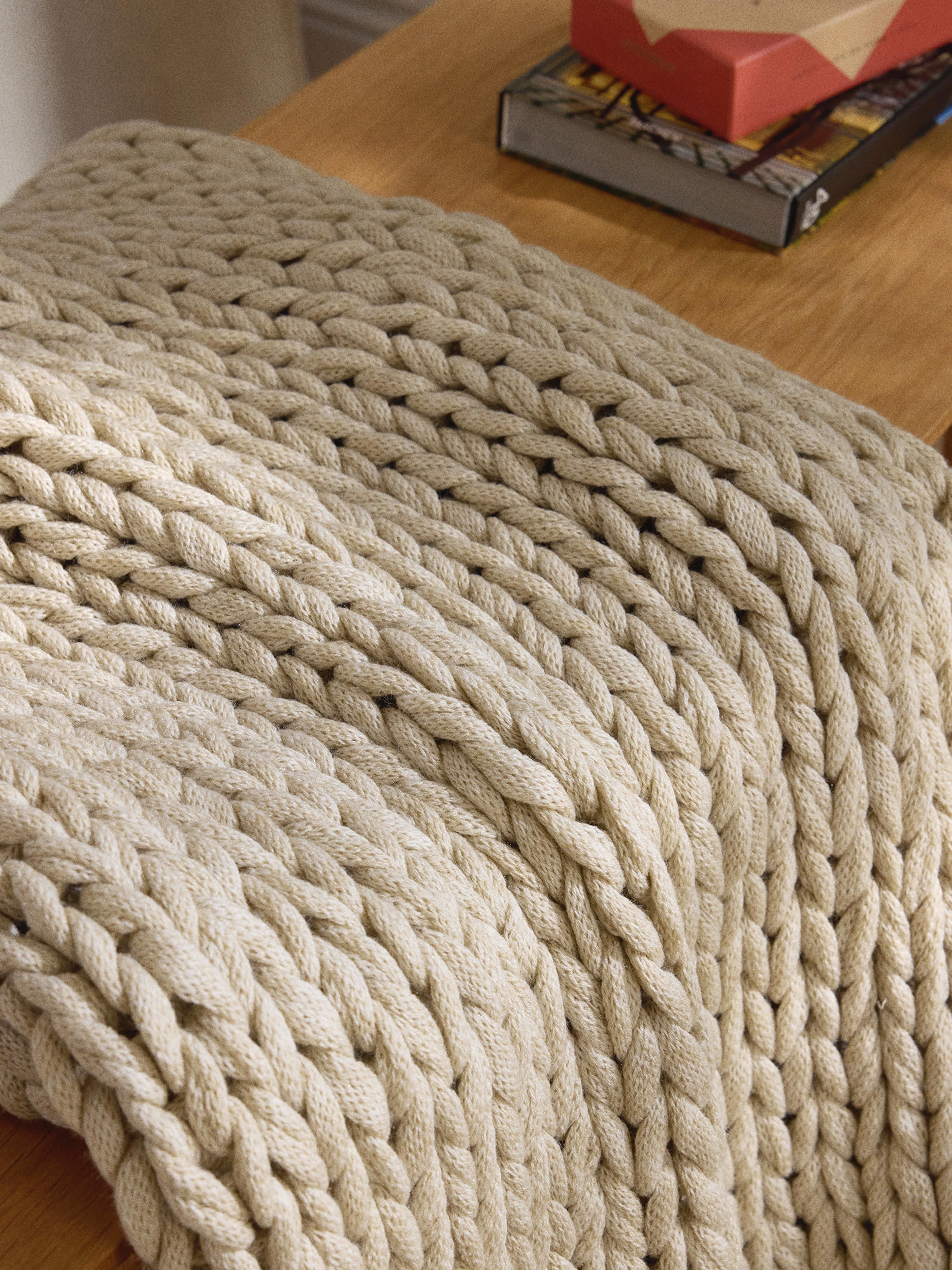 Adyna Handmade Chunky Knit Blanket