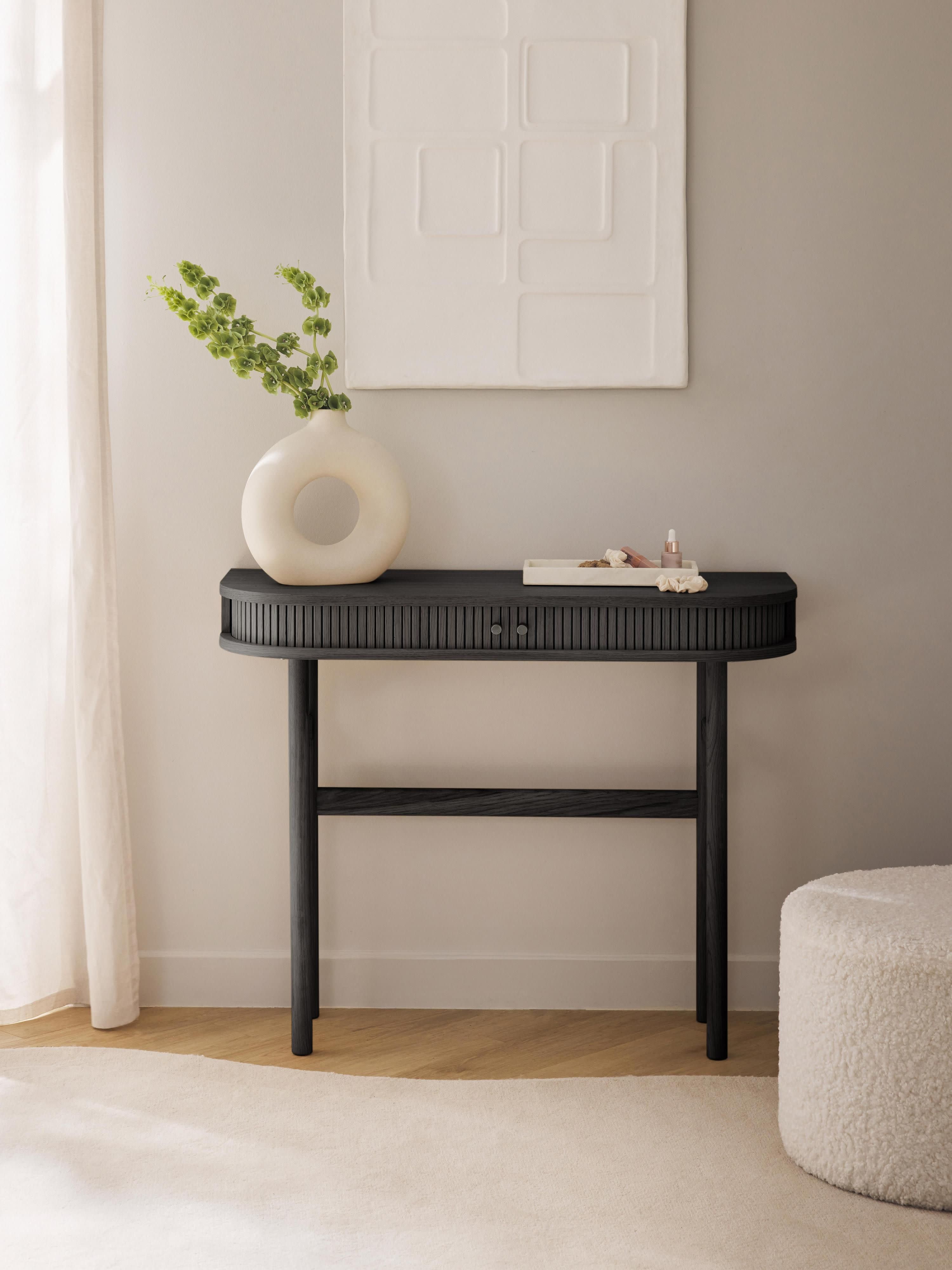 Calary Console Table with Fluted Front