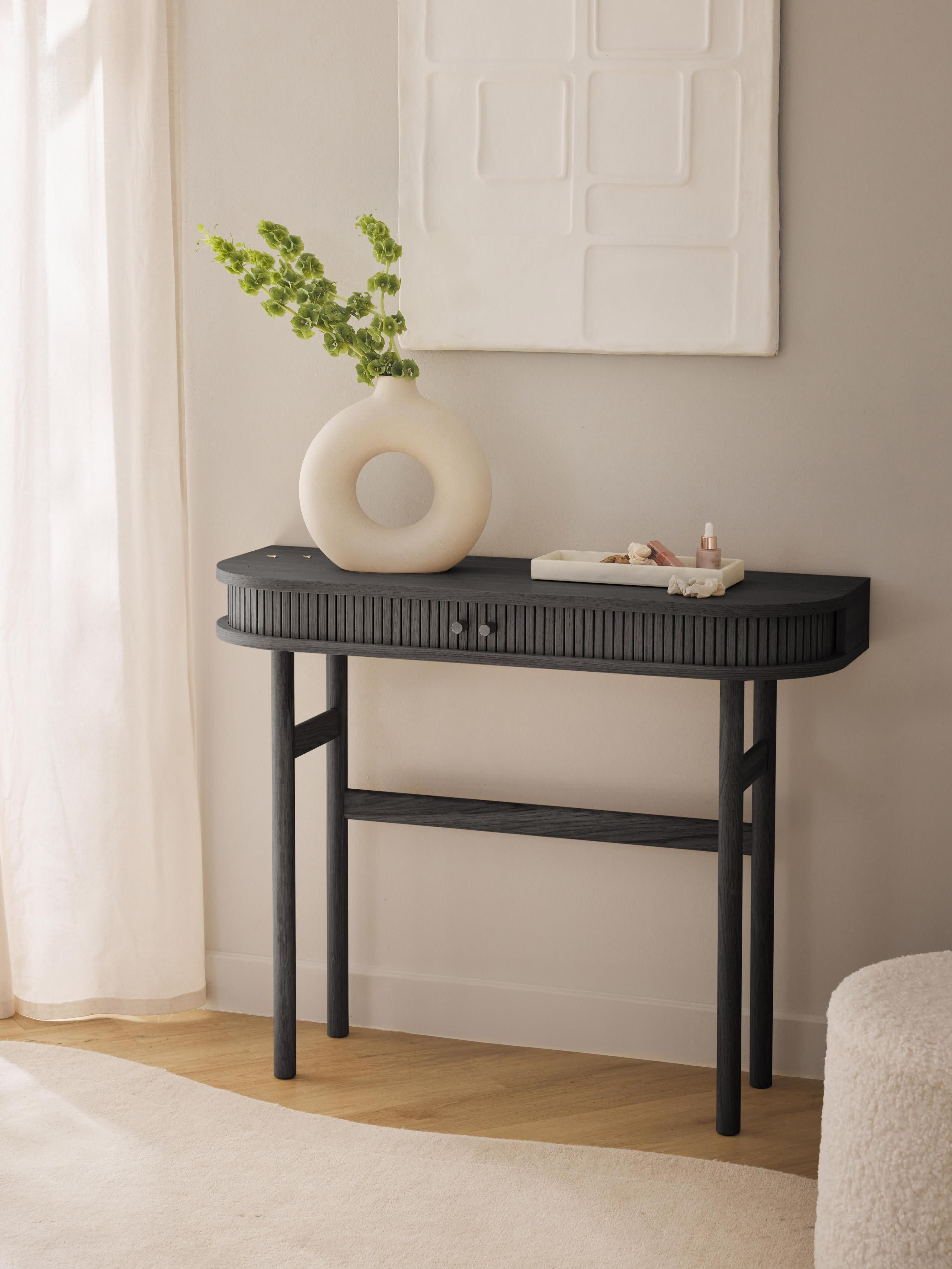 Calary Console Table with Fluted Front