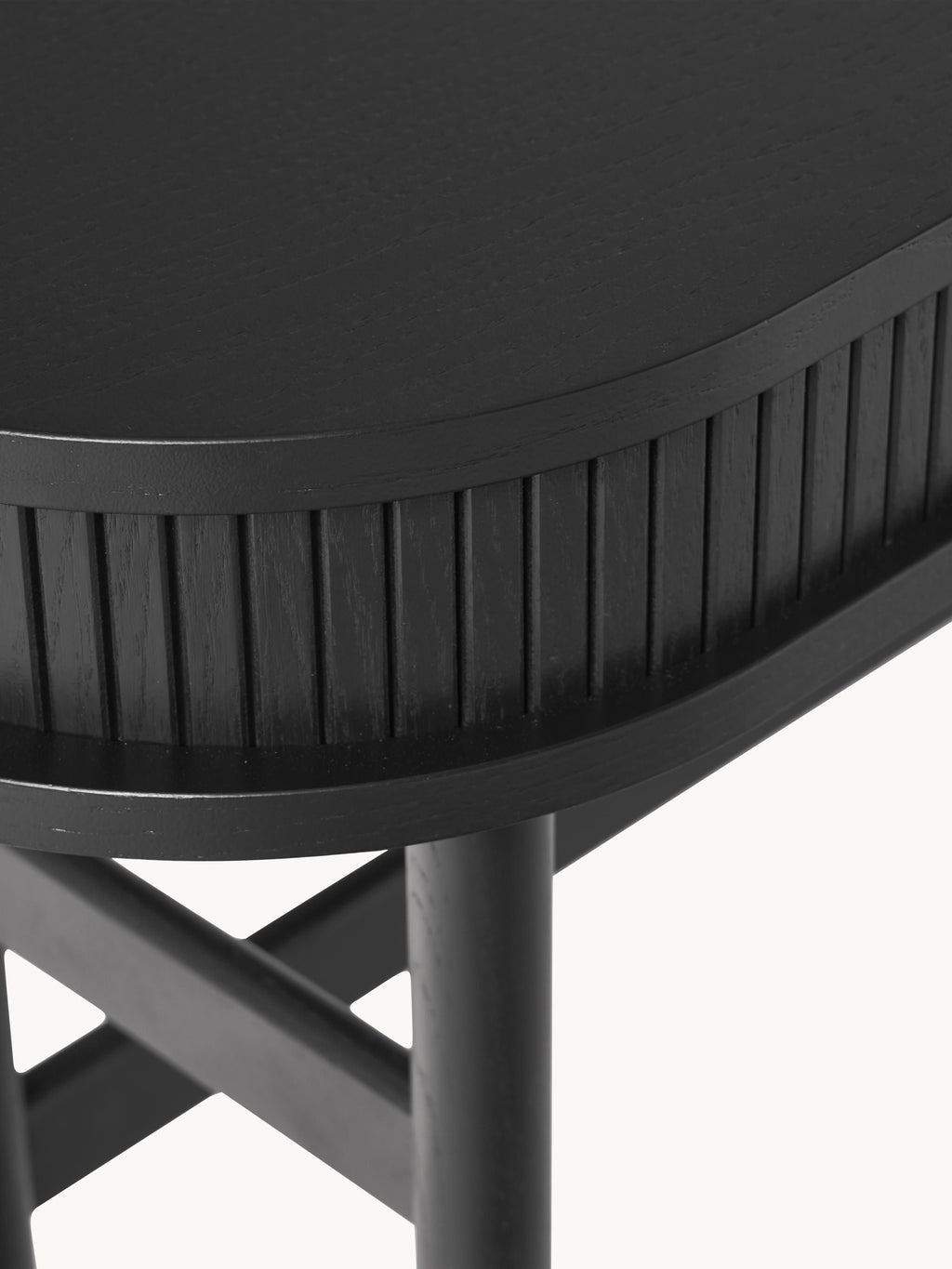 Calary Console Table with Fluted Front