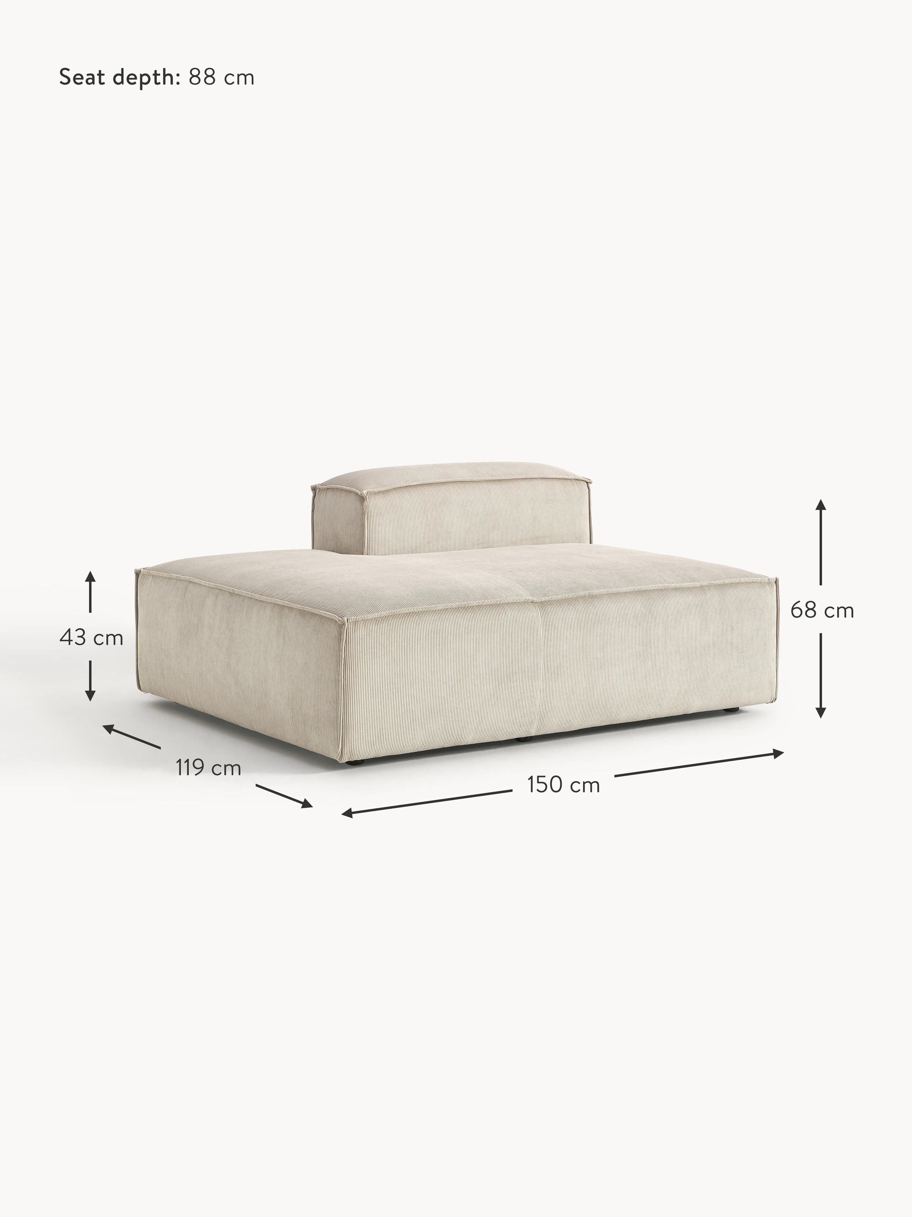 Lennon Corduroy Chaise Module
