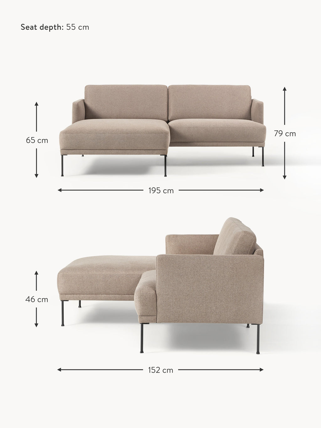 Fluente Small Corner Sofa