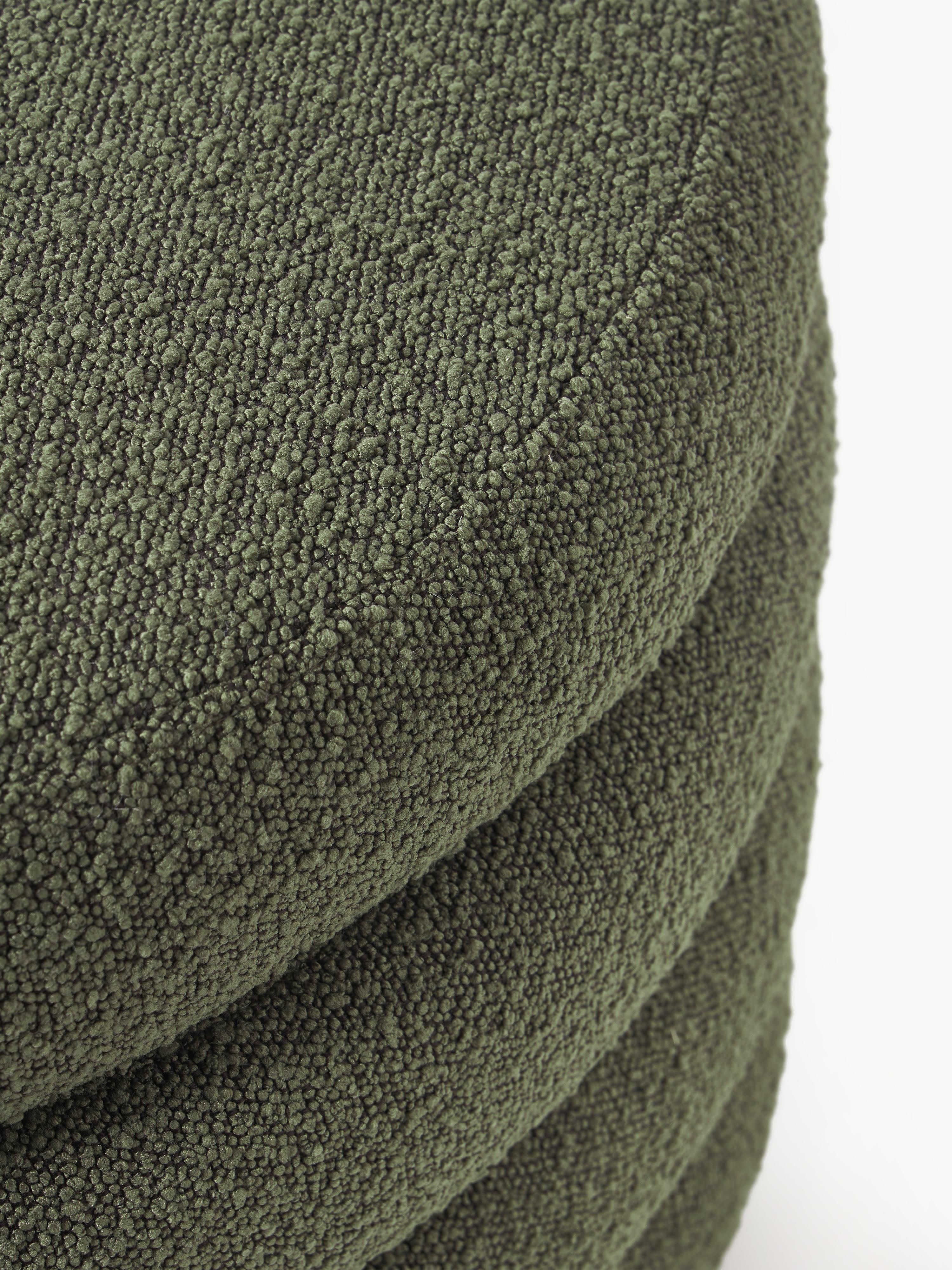Alto XL Bouclé Upholstered Stool with Storage Space