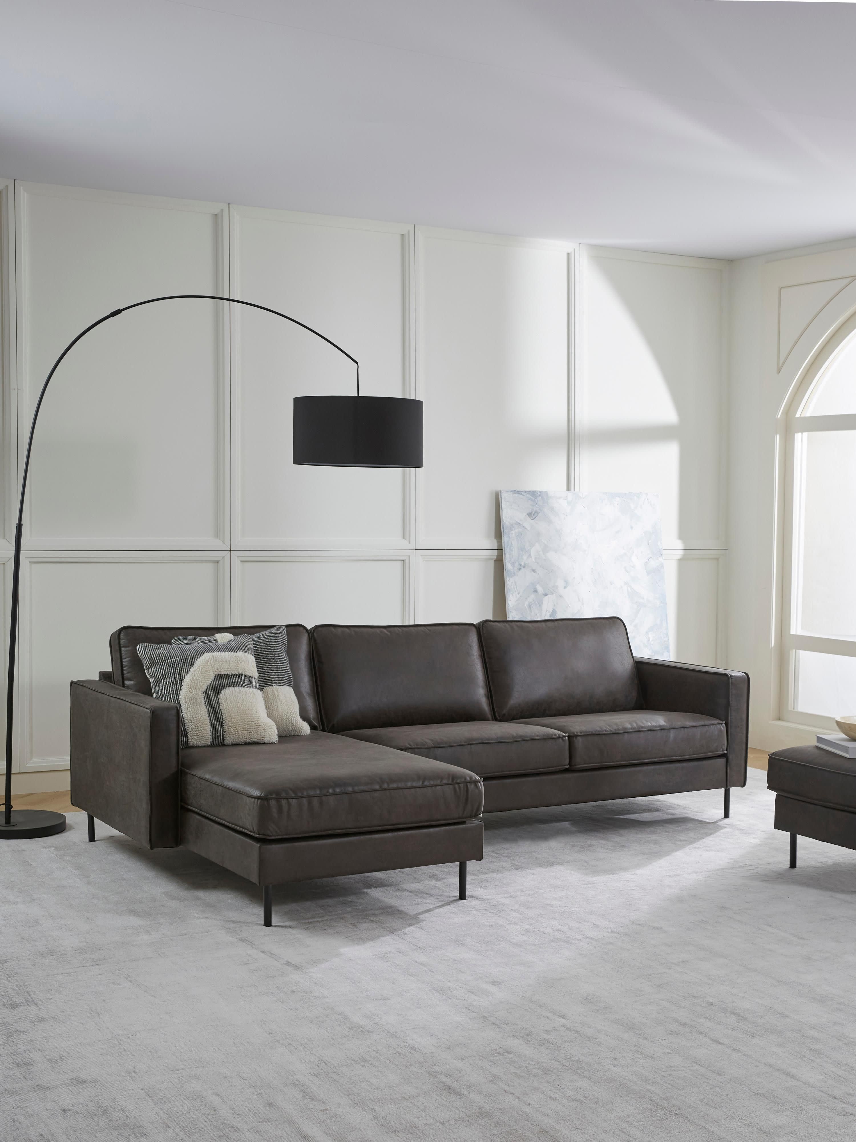 Hunter Leather Corner Sofa (4-seater)