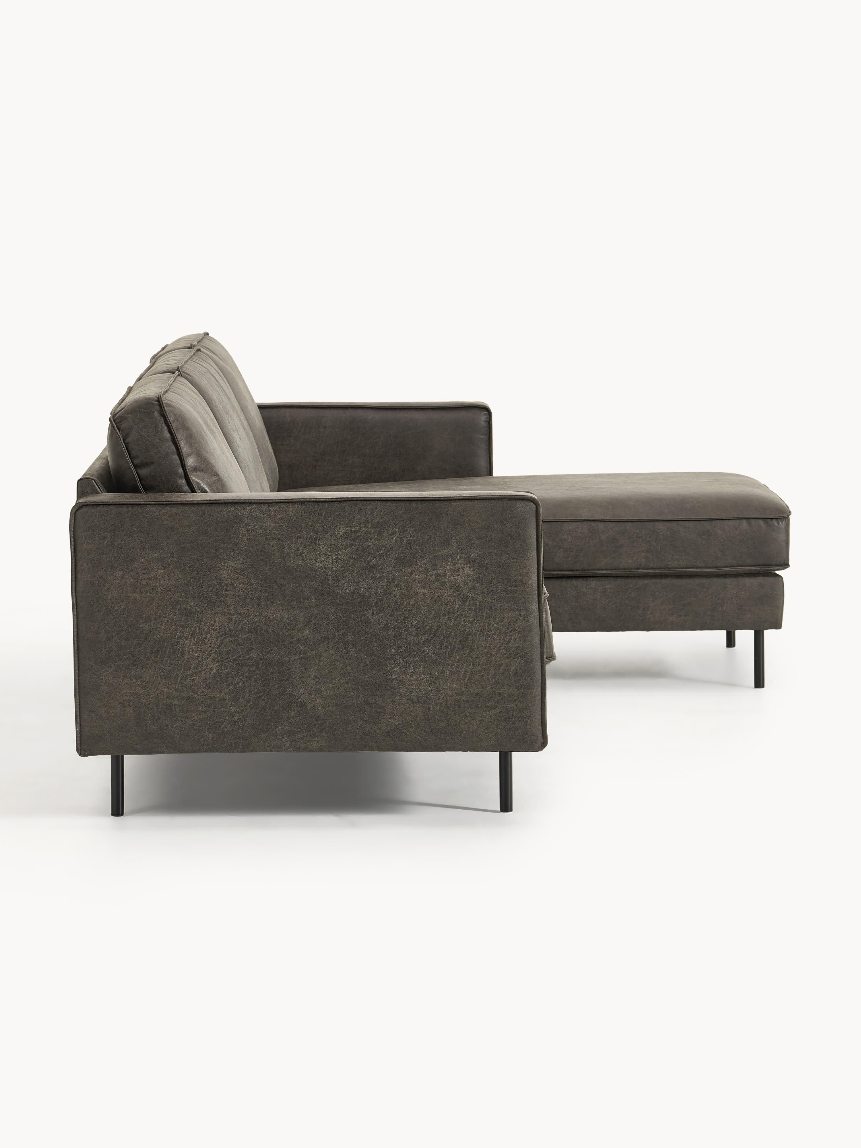 Hunter Leather Corner Sofa (4-seater)