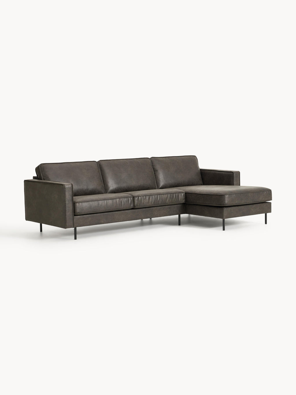 Hunter Leather Corner Sofa (4-seater)