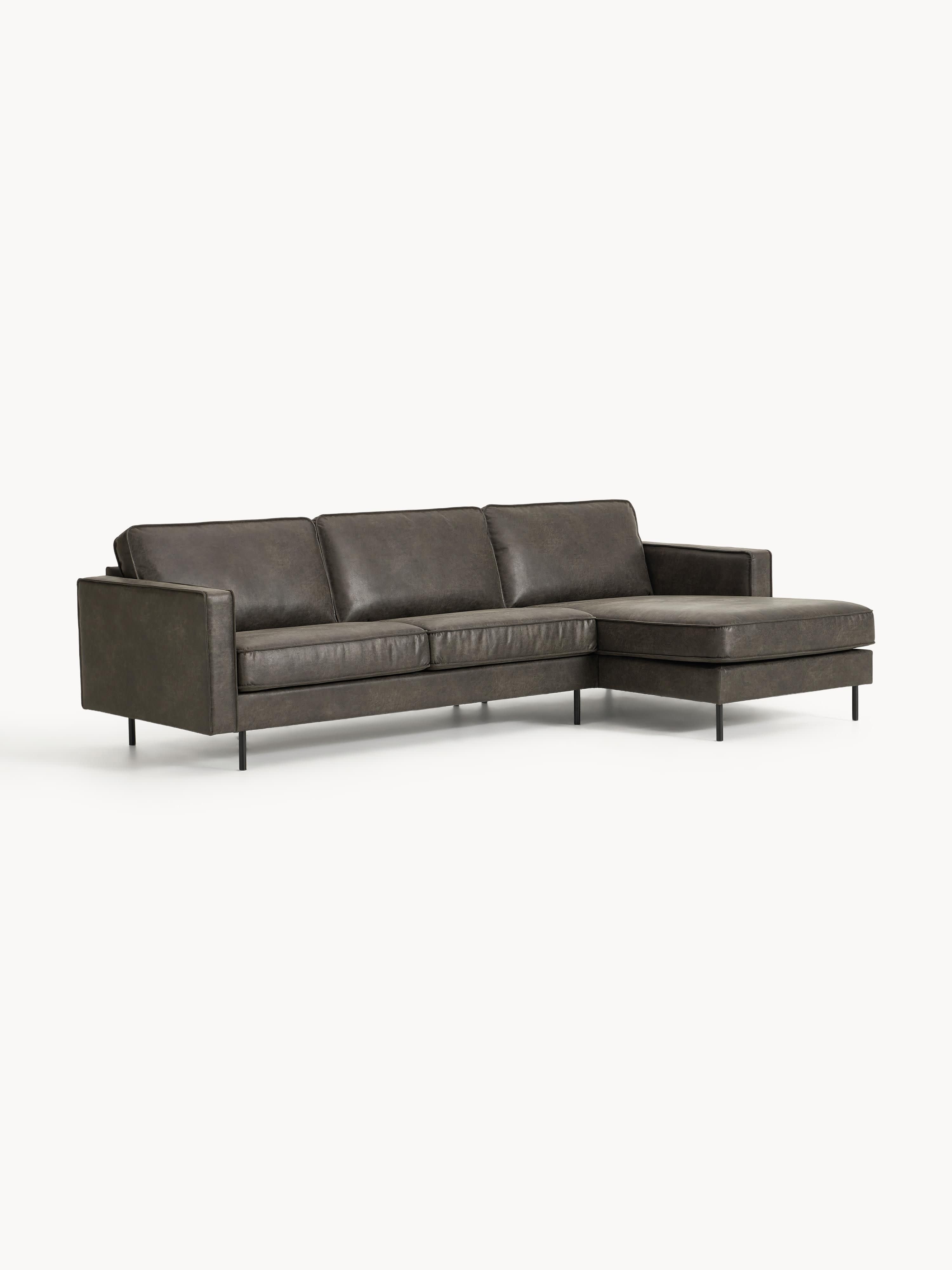 Hunter Leather Corner Sofa (4-seater)