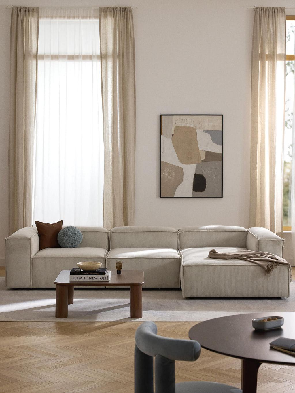Lennon Corduroy Corner Chaise Module
