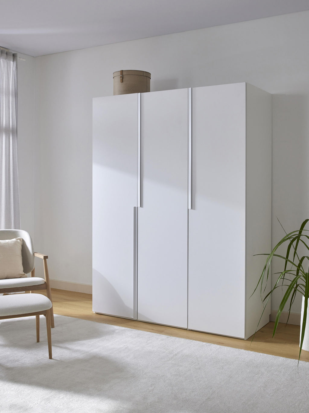 Leon Modular Hinged Door Wardrobe, 150 cm Wide, in various sizes