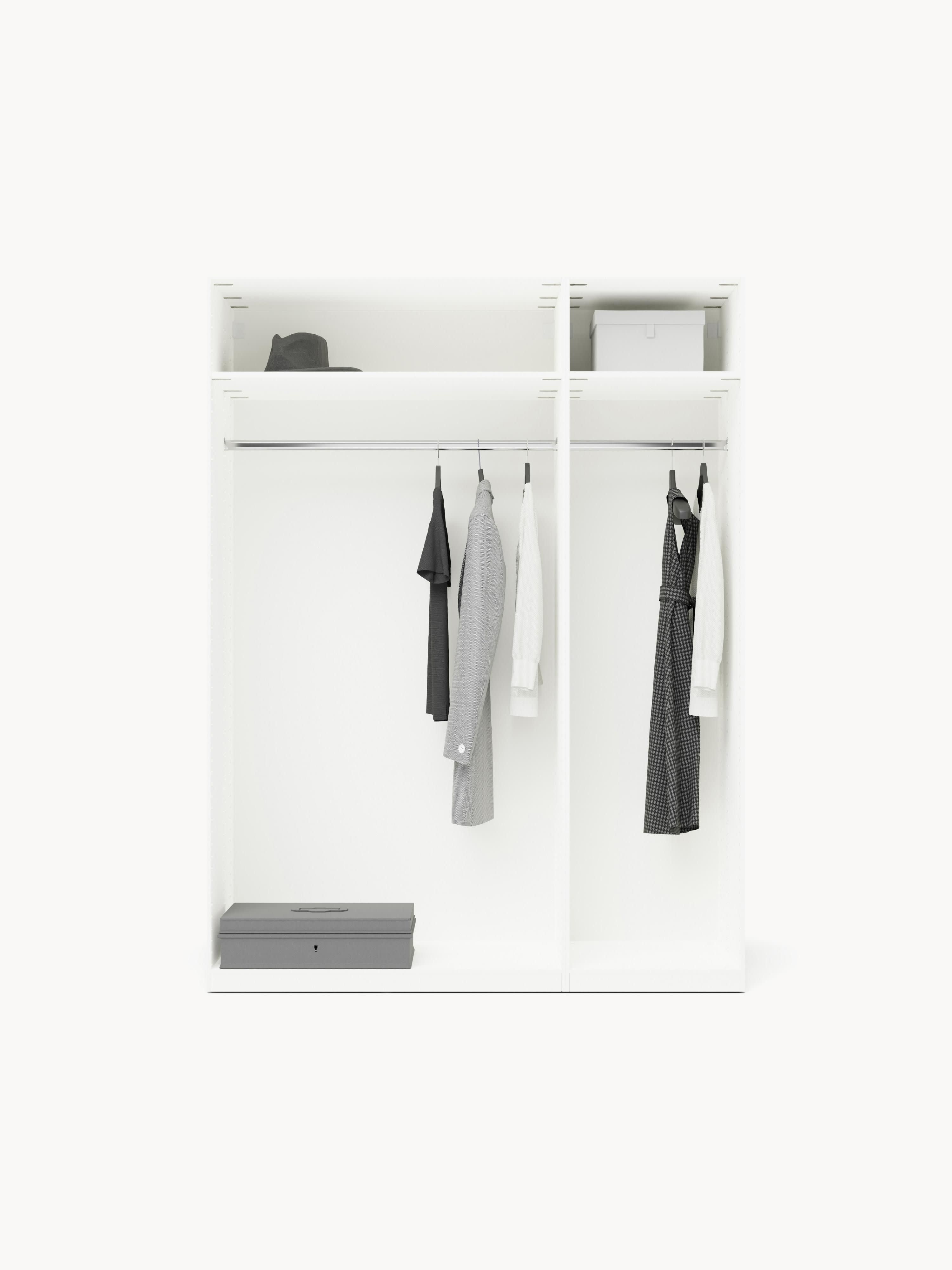 Leon Modular Hinged Door Wardrobe, 150 cm Wide, in various sizes