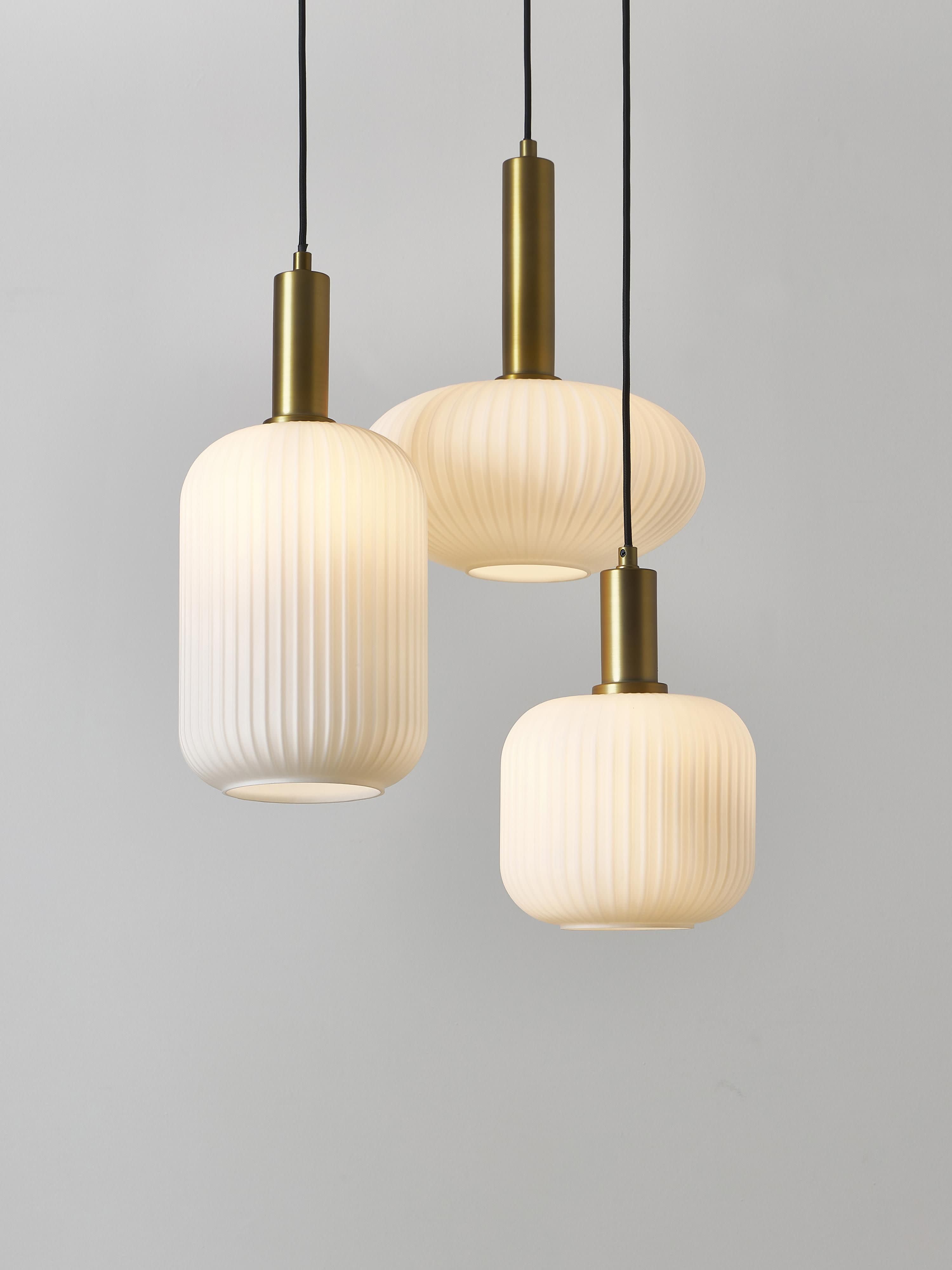 Candela Opal Glass Cluster Pendant Light