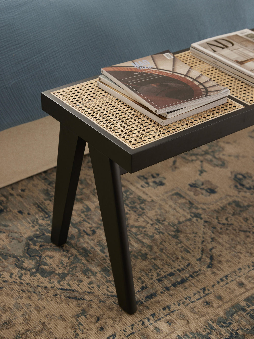 Sissi Bench with Viennese Wickerwork