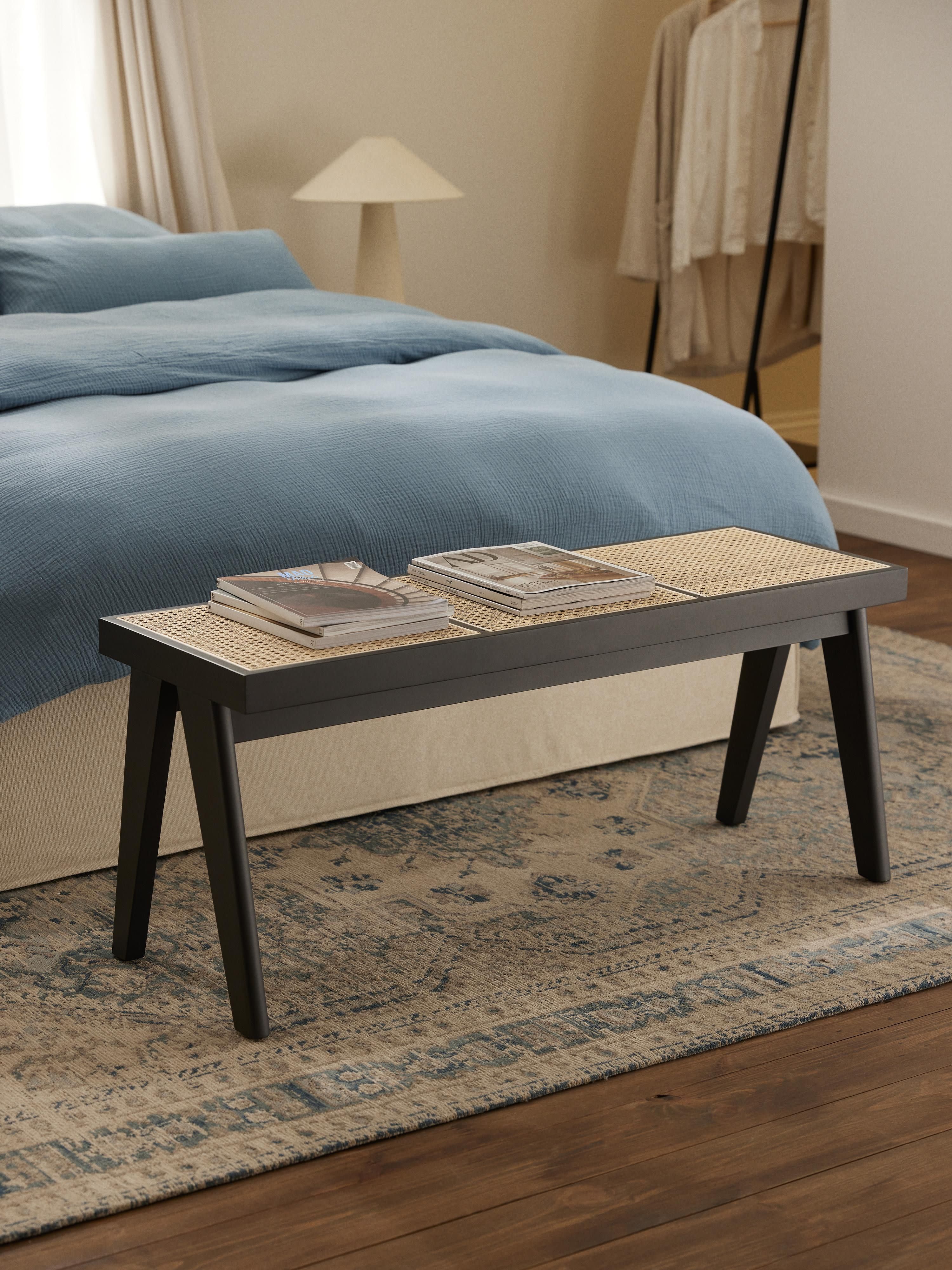 Sissi Bench with Viennese Wickerwork