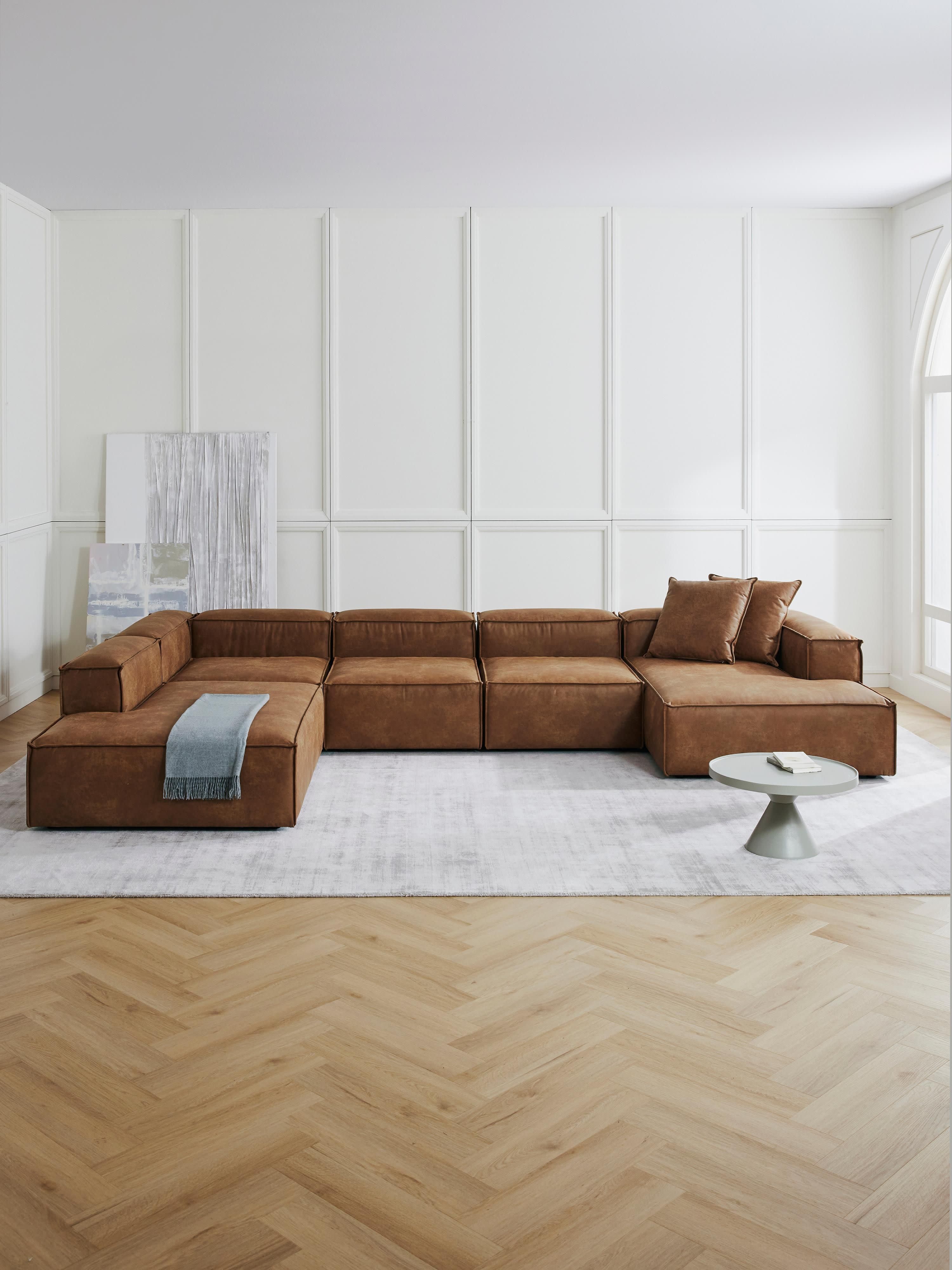 Lennon XL Leather Modular Sofa