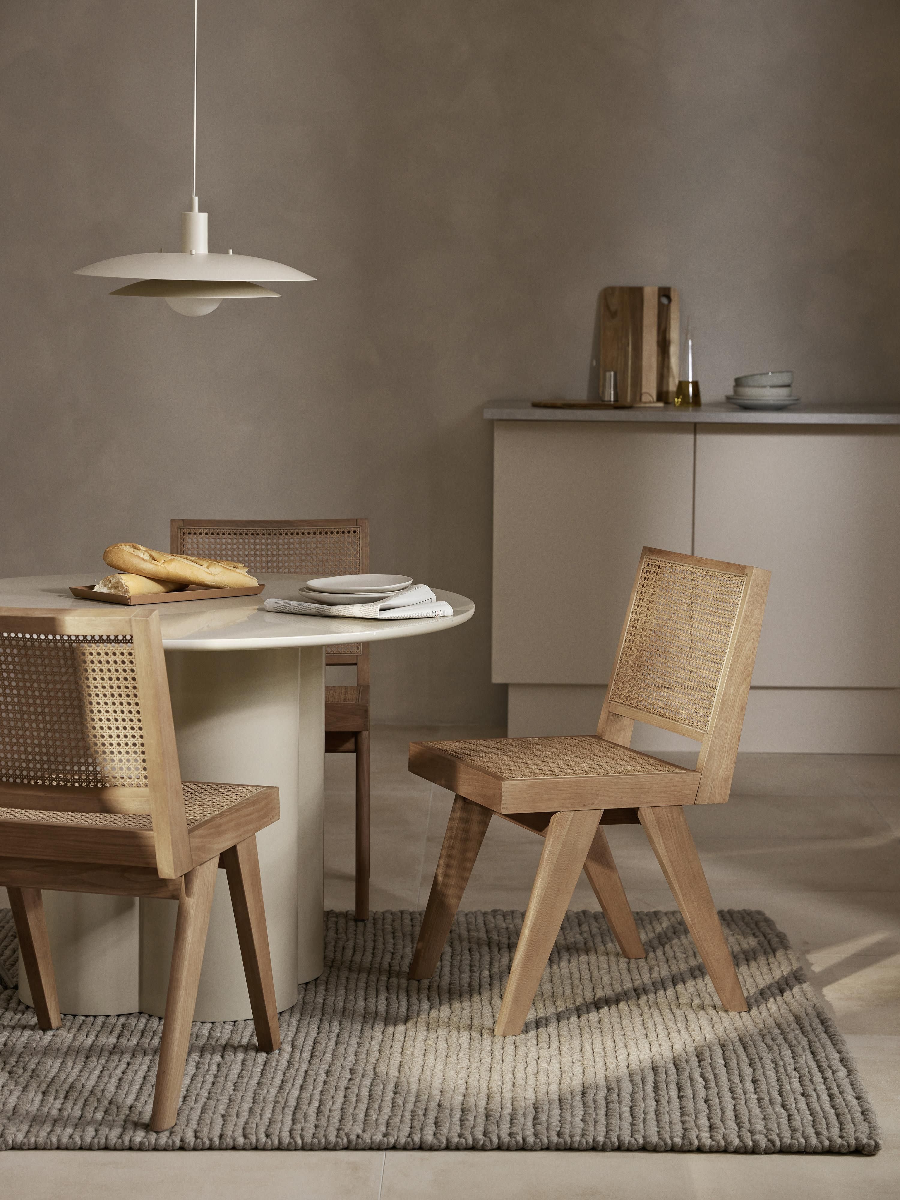Sissi Wooden Dining Chair with Viennese Wickerwork