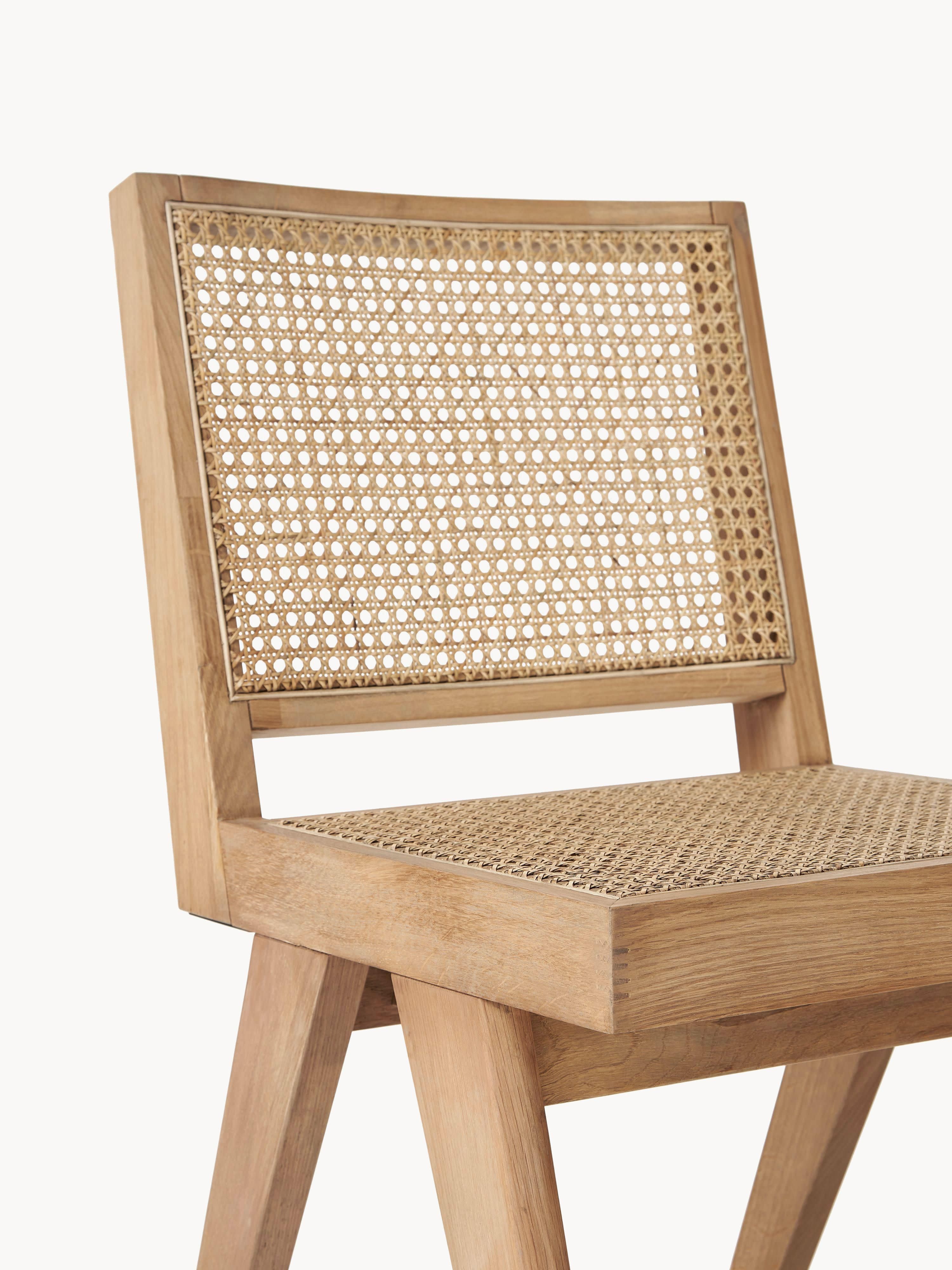 Sissi Wooden Dining Chair with Viennese Wickerwork