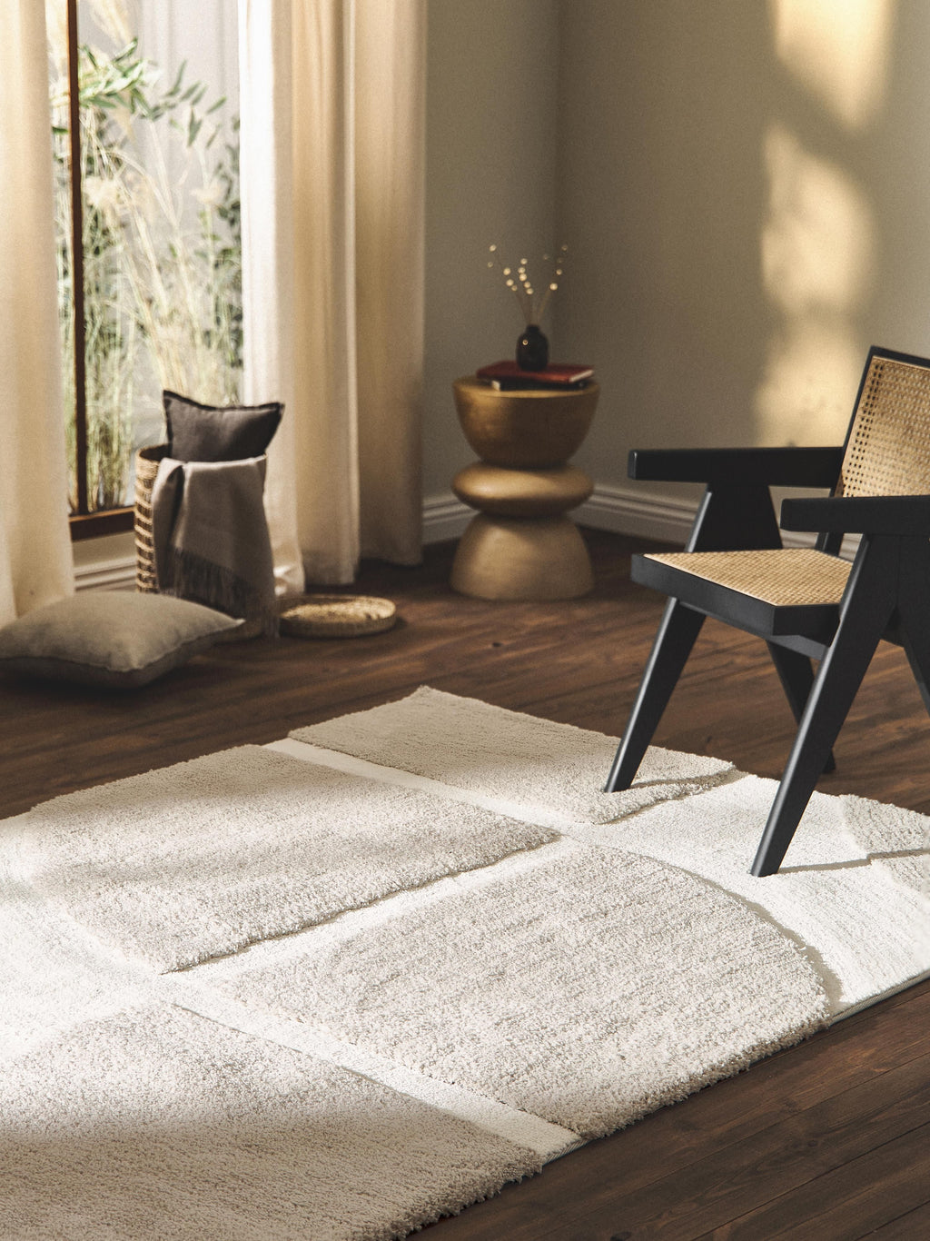Jade Fluffy High-Low Rug