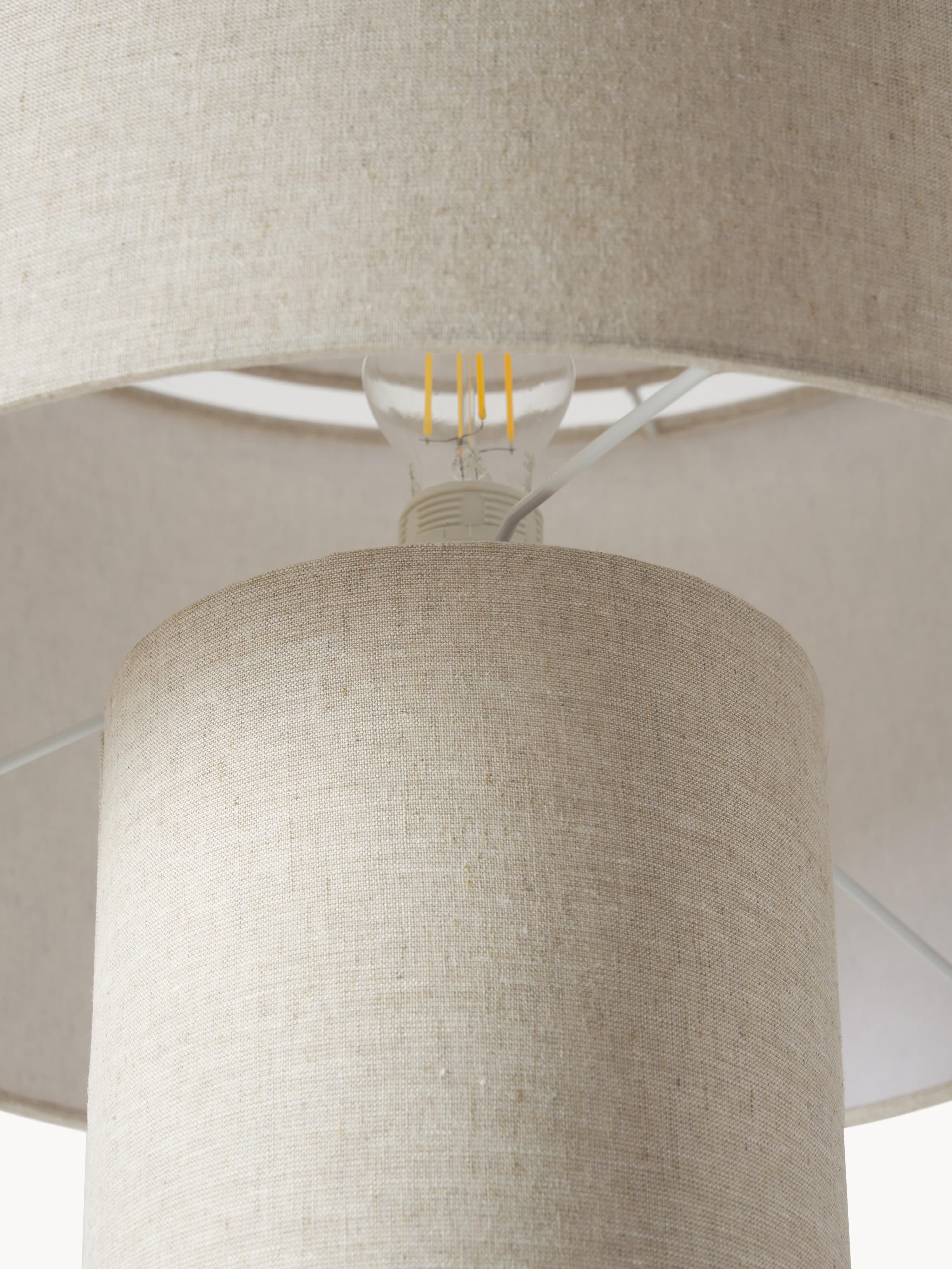 Ron Linen Floor Lamp