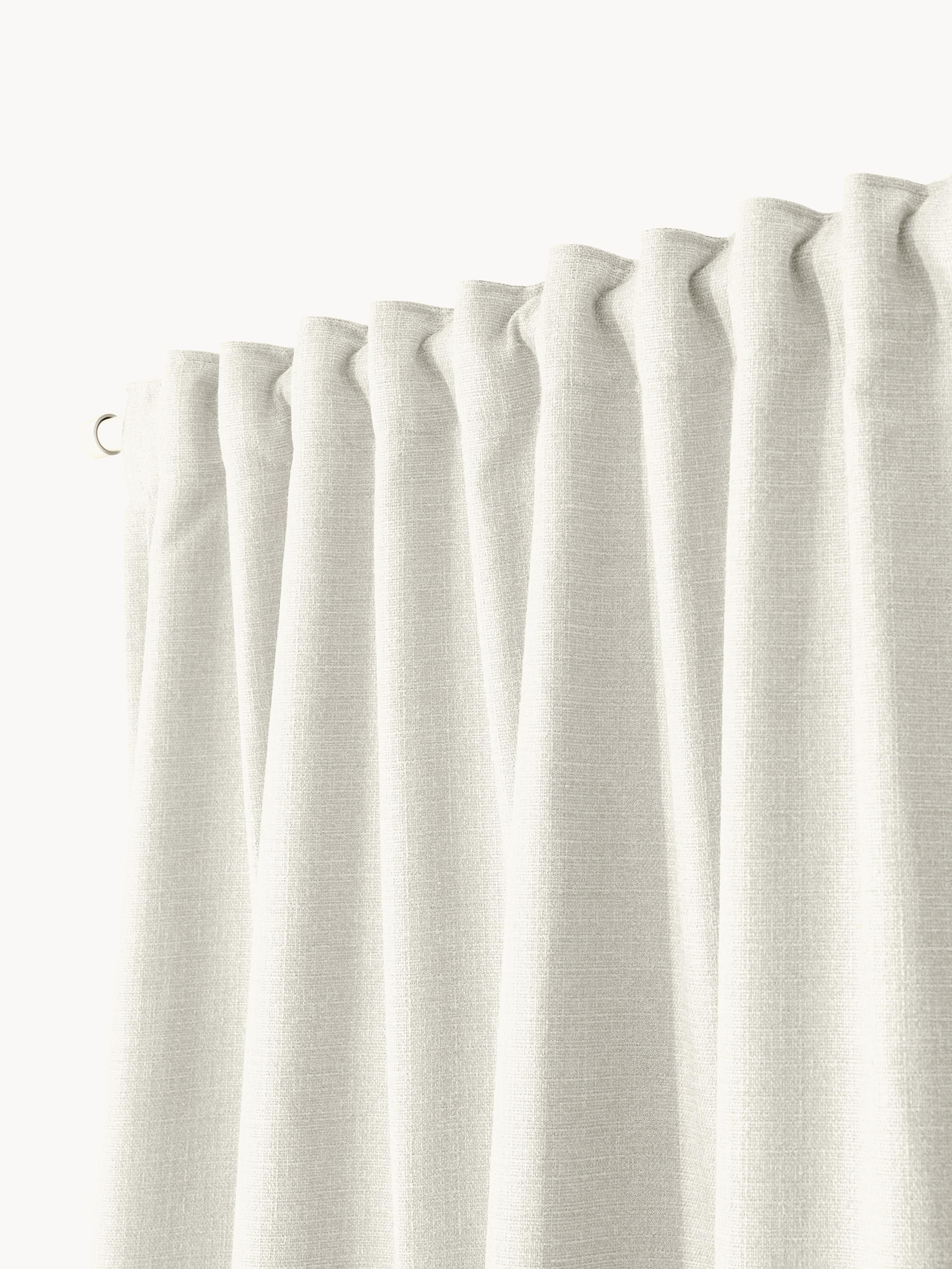 Jensen Opaque Multi-Band Curtains, Set of 2, W 130 cm
