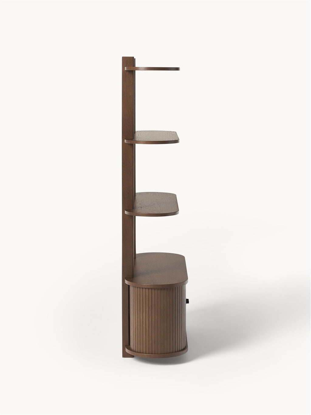 Calary Wall-Mounted Shelf with Fluted Front