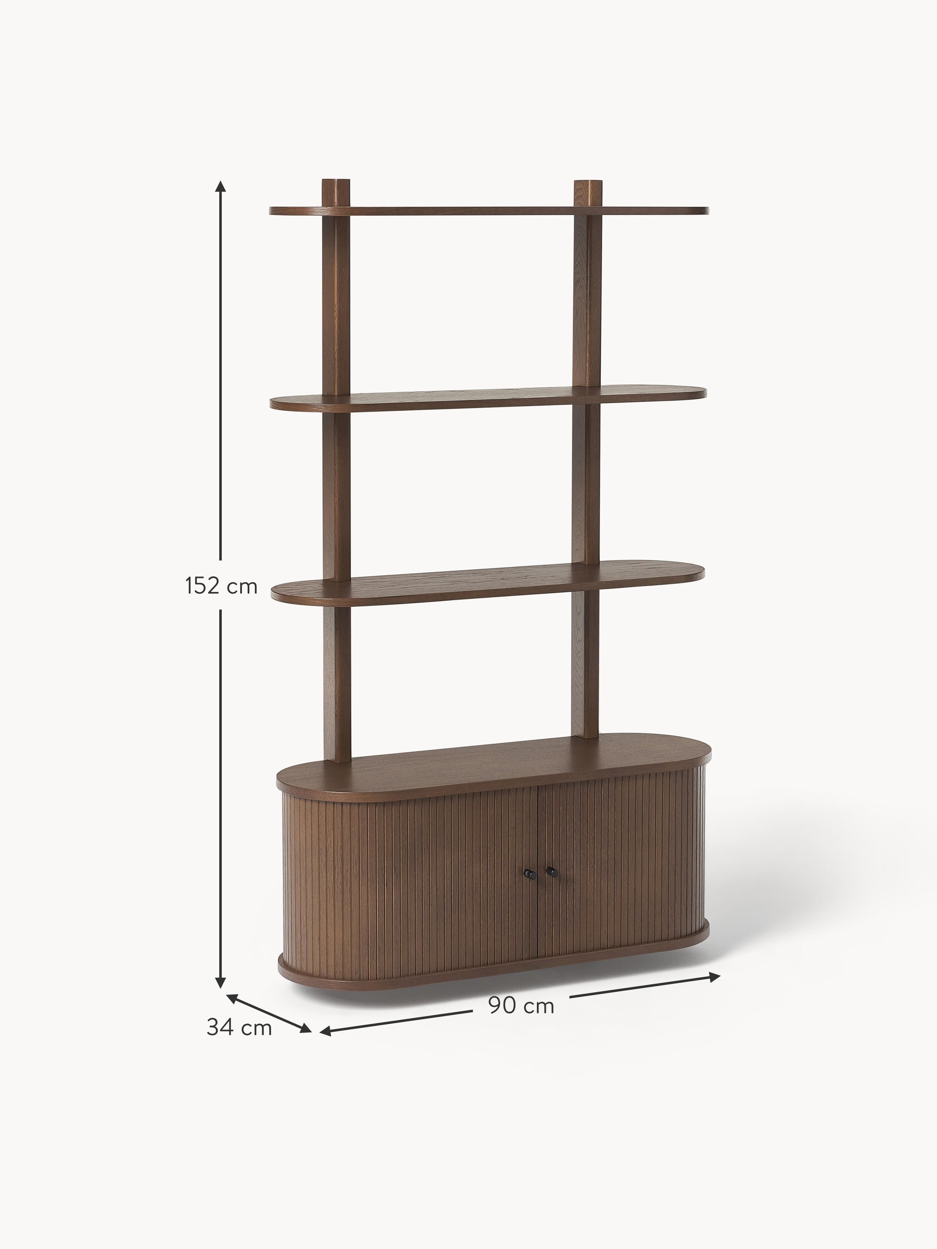 Calary Wall-Mounted Shelf with Fluted Front
