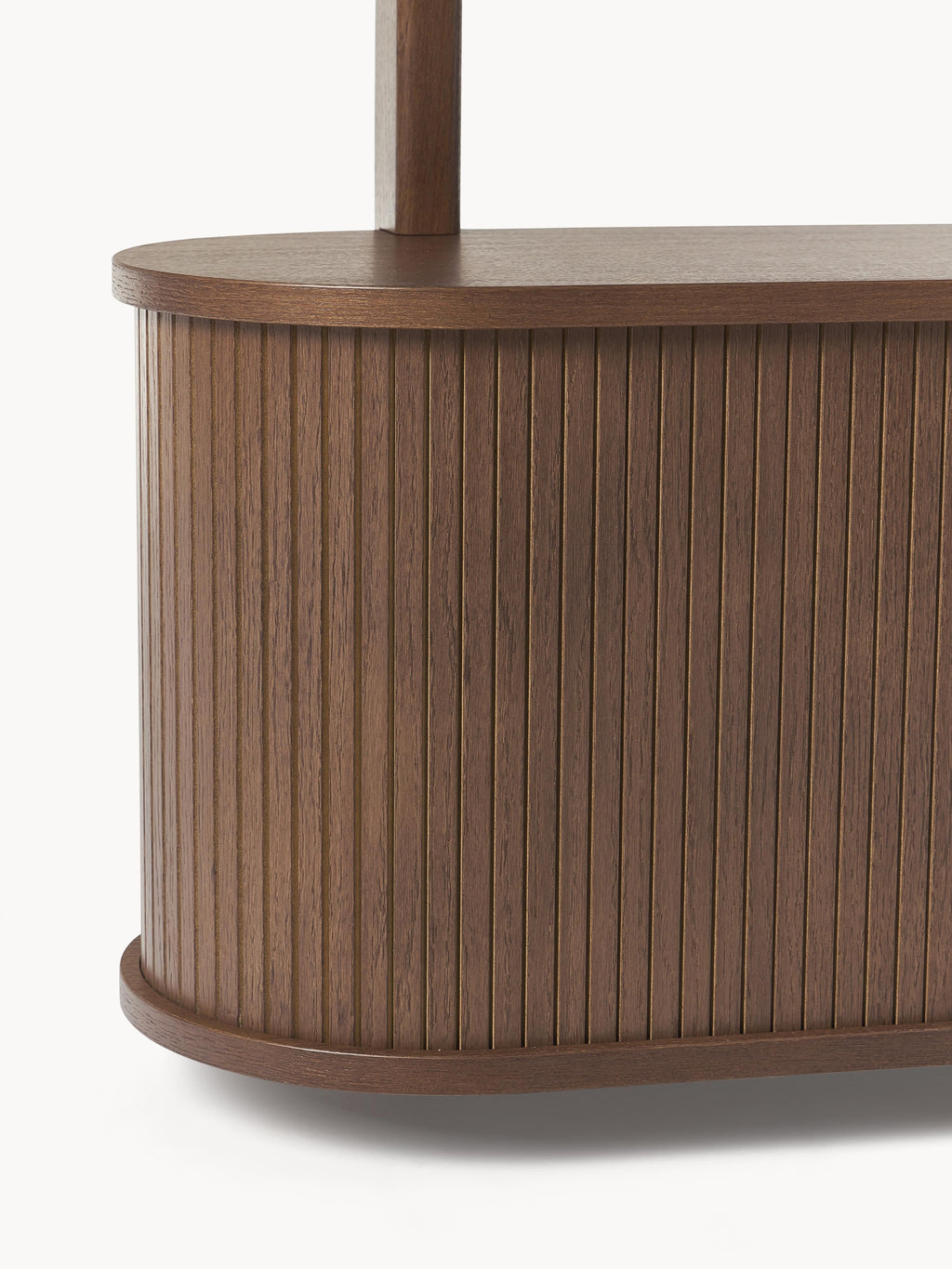 Calary Wall-Mounted Shelf with Fluted Front