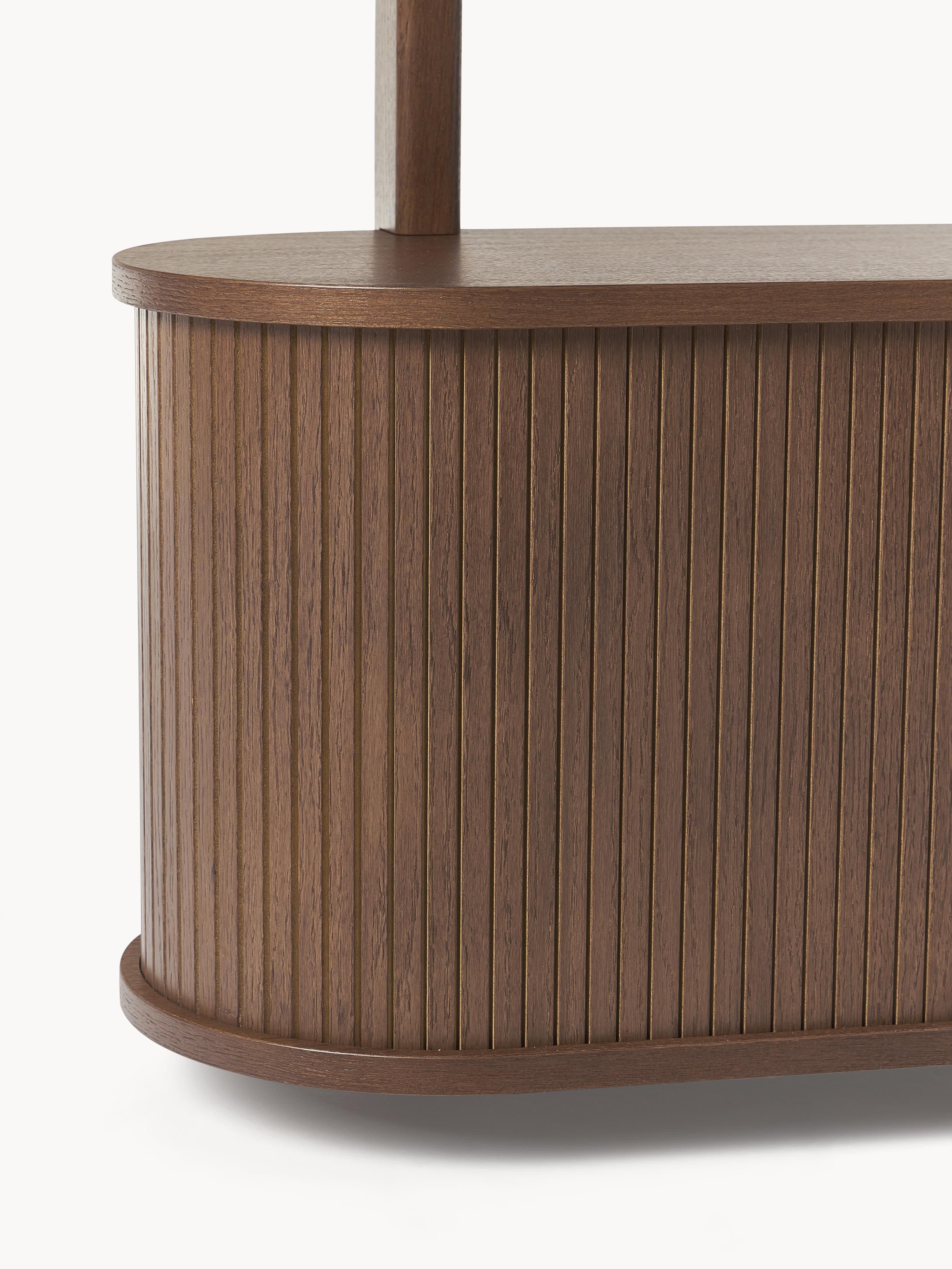 Calary Wall-Mounted Shelf with Fluted Front