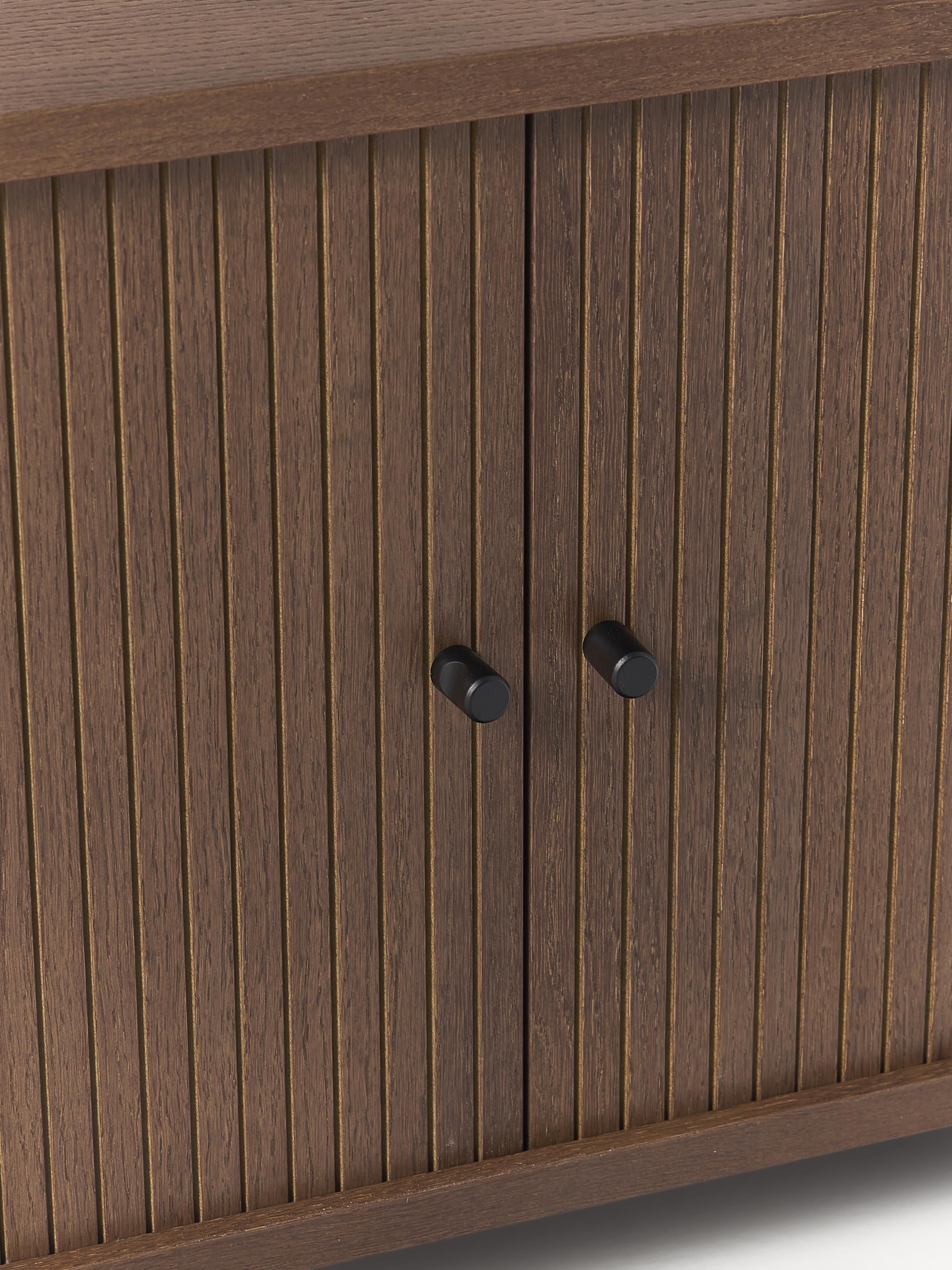 Calary Wall-Mounted Shelf with Fluted Front