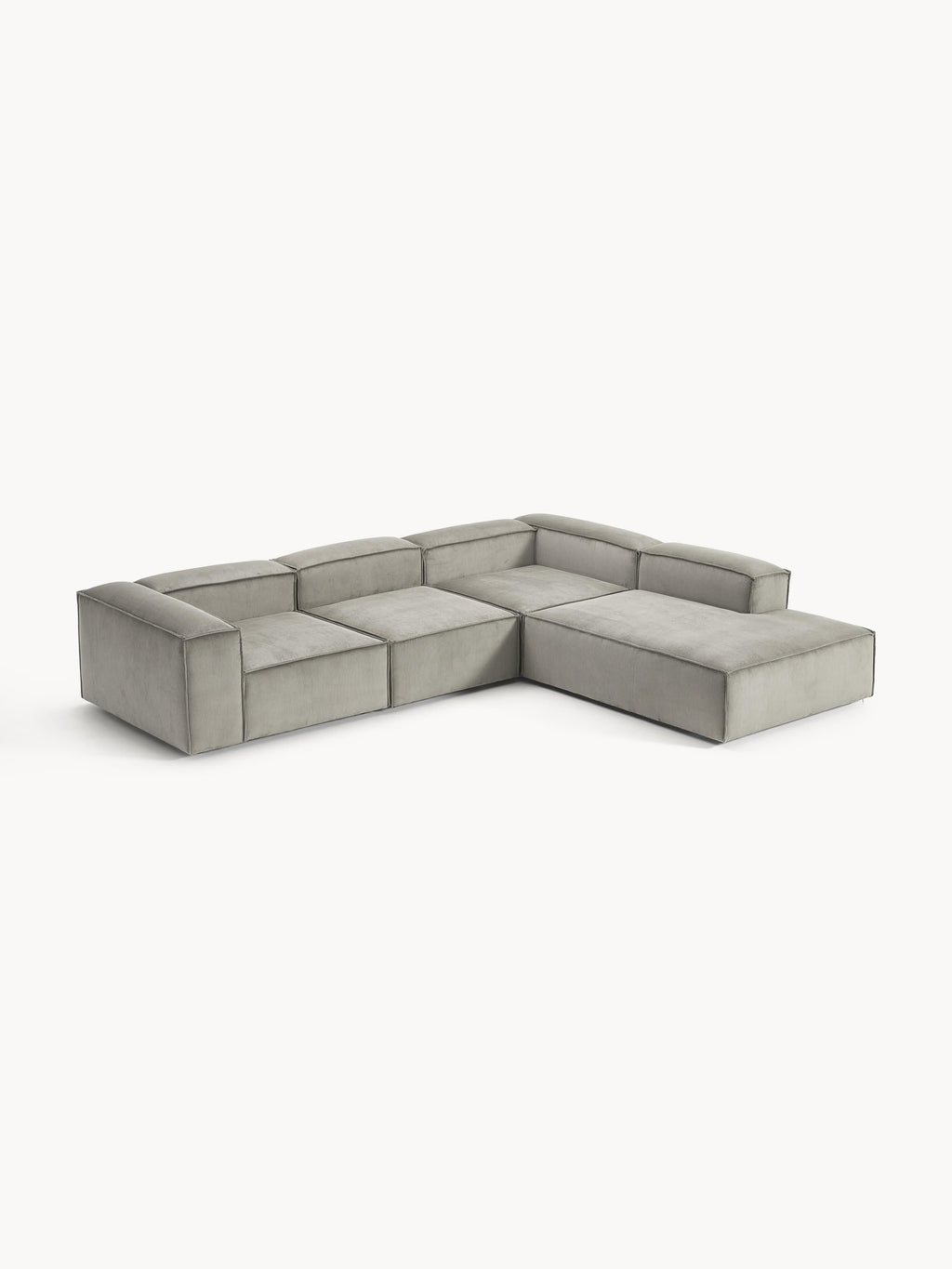 Gallery image 1 - Corduroy Modular Corner Sofa Lennon (4-seater)