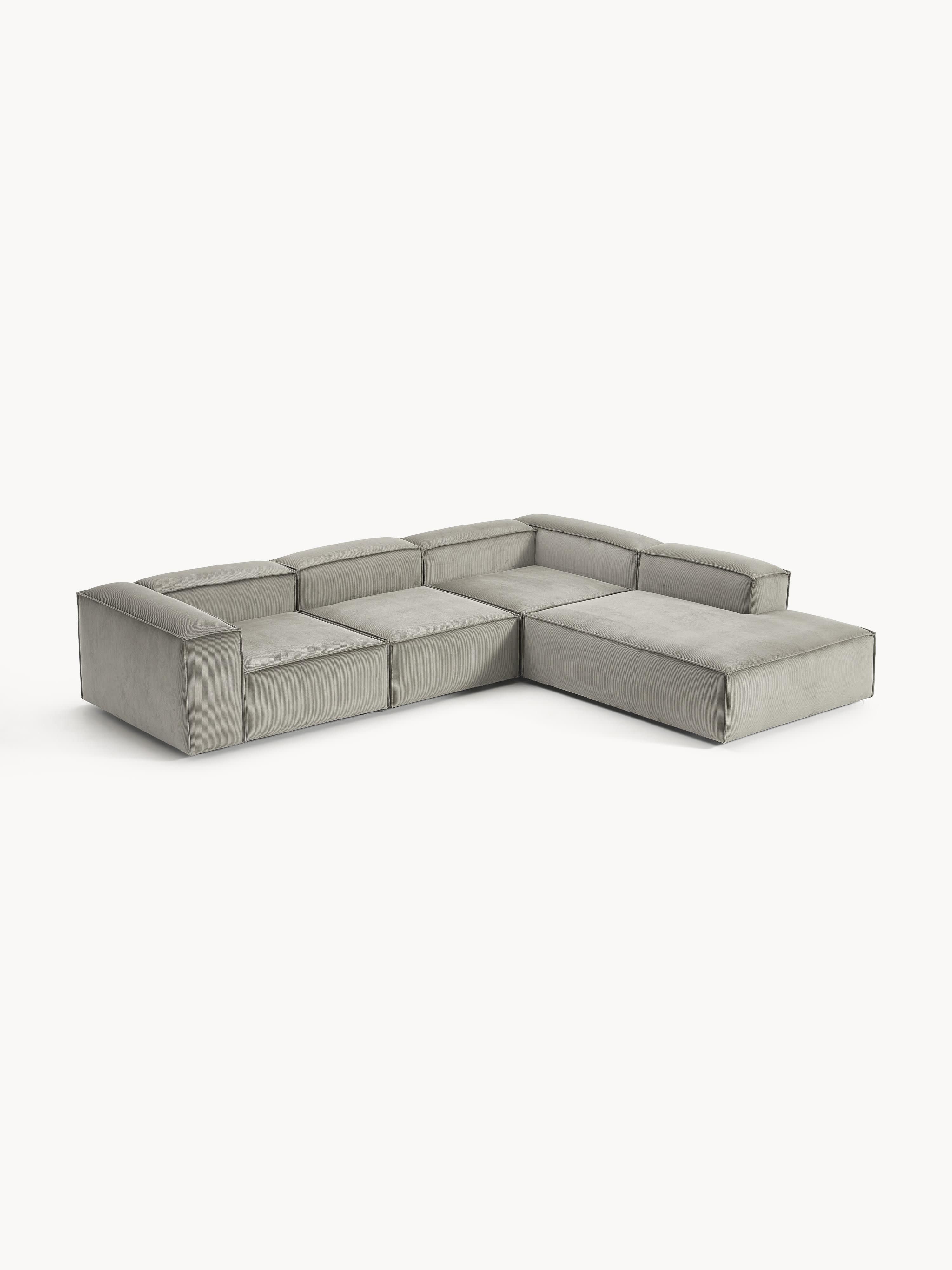 Gallery image 1 - Corduroy Modular Corner Sofa Lennon (4-seater)