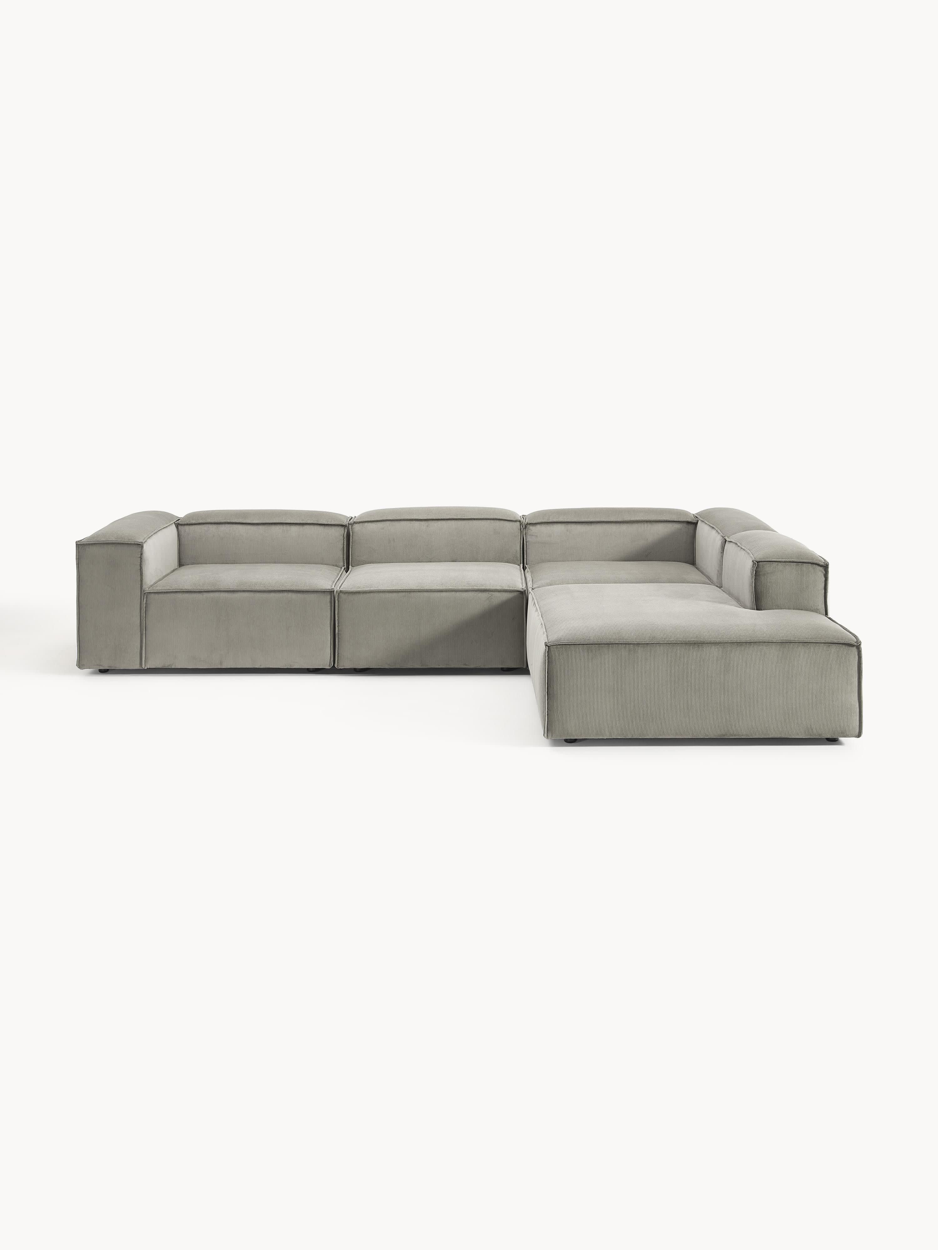 Lennon Corduroy Modular Corner Sofa (4-seater)