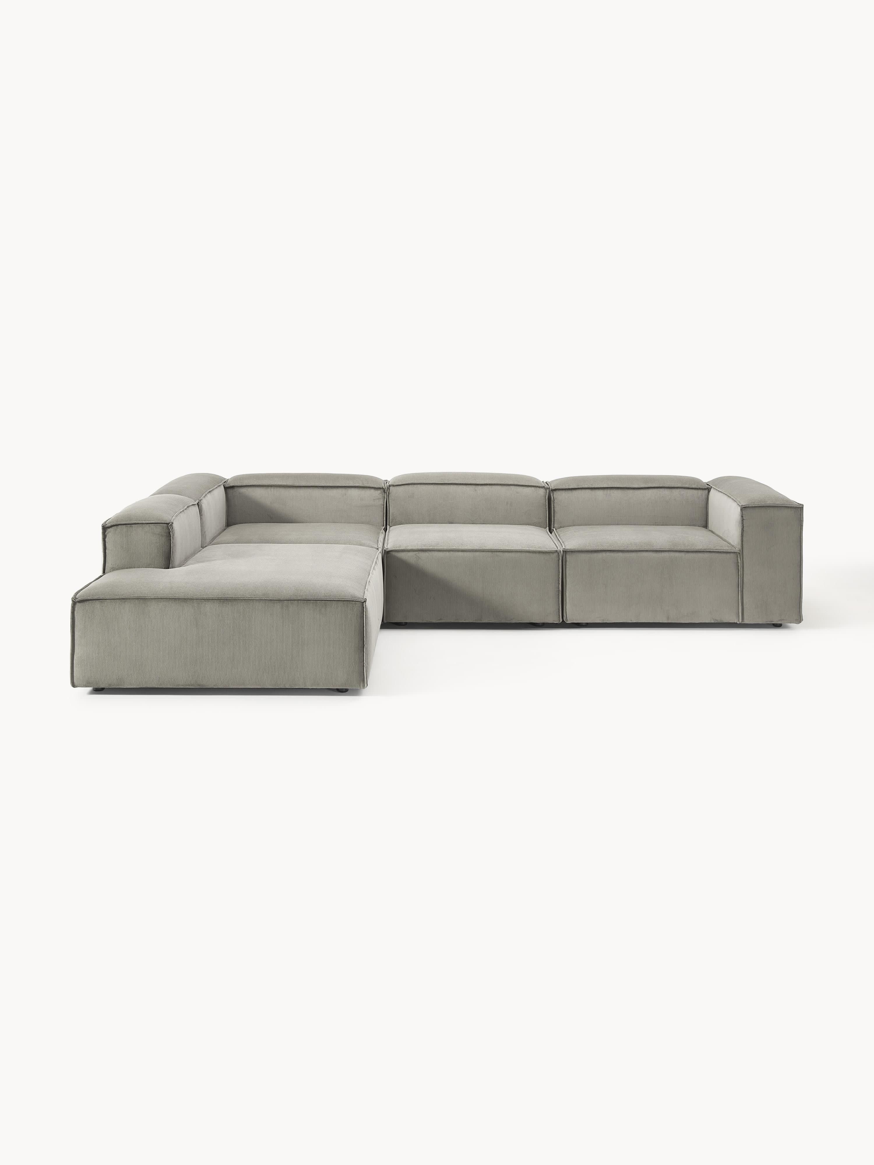 Lennon Corduroy Modular Corner Sofa (4-seater)
