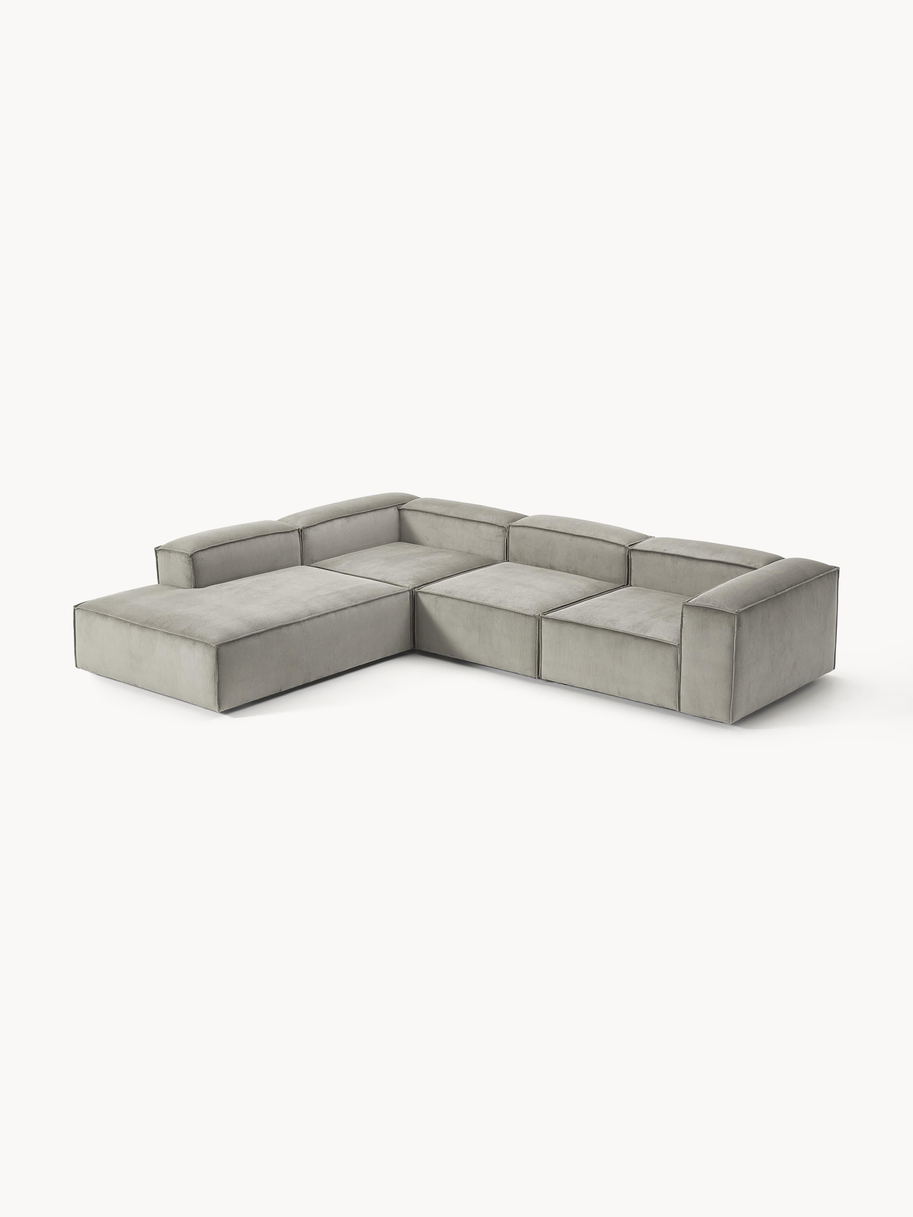 Lennon Corduroy Modular Corner Sofa (4-seater)