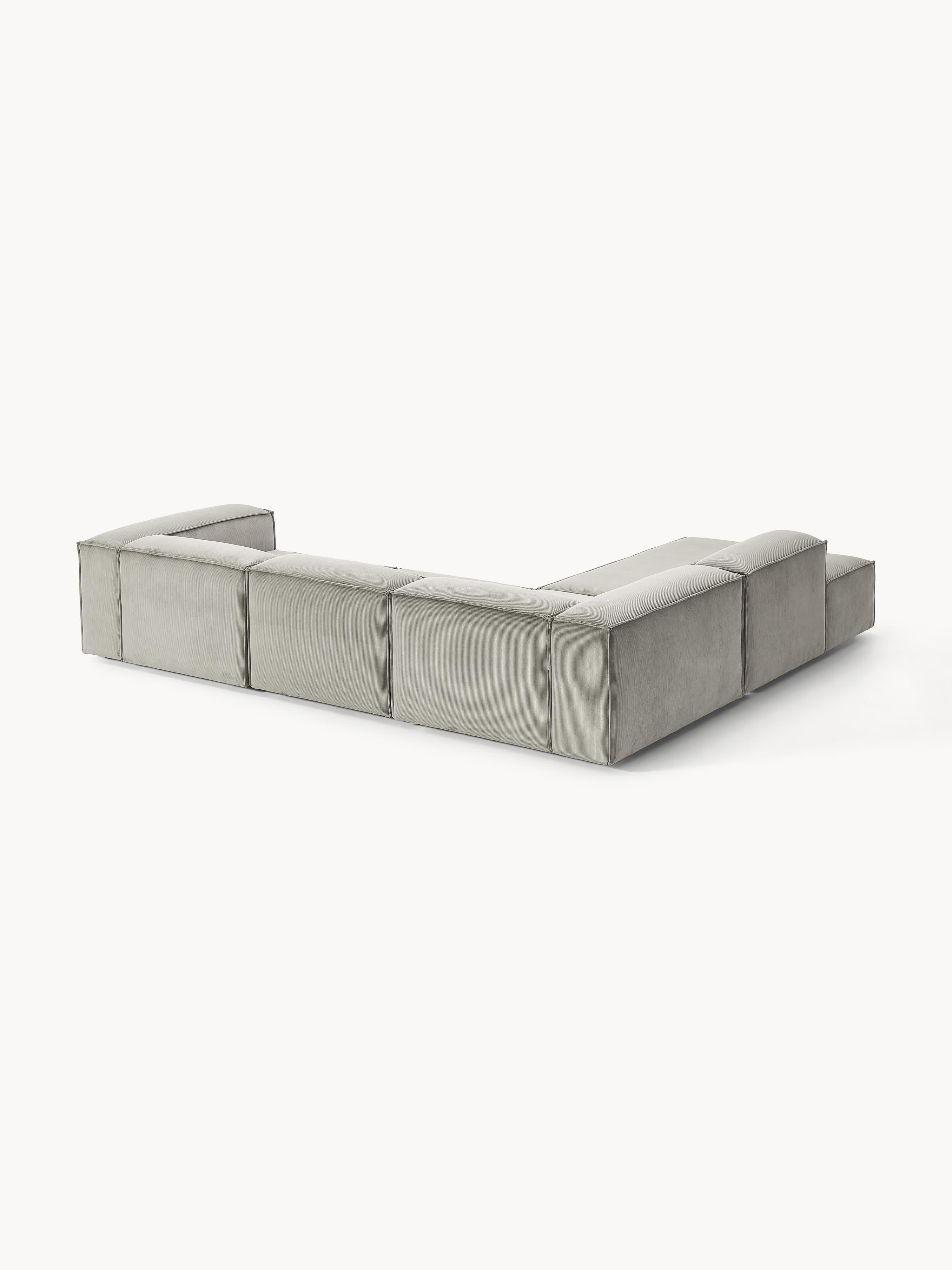 Lennon Corduroy Modular Corner Sofa (4-seater)