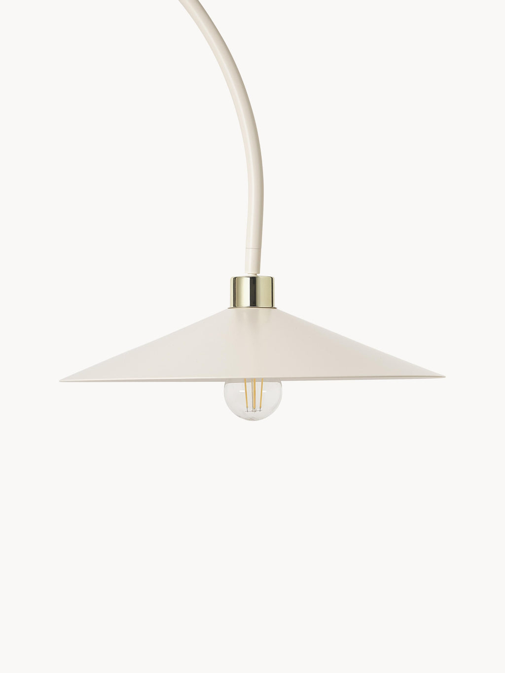 Cora Arc Lamp with Travertine Base