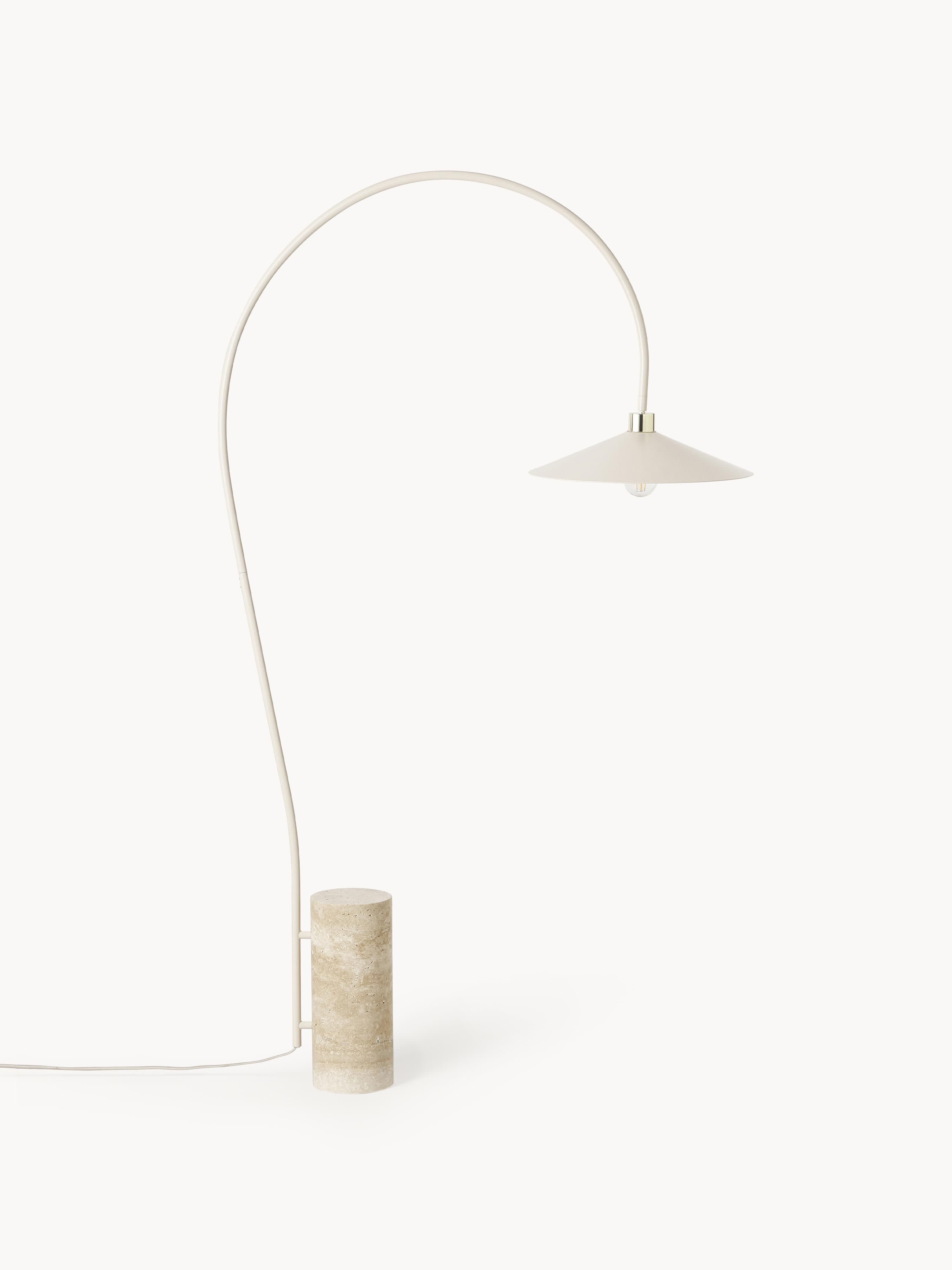Gallery image 1 - Arc Lamp Cora with Travertine Base