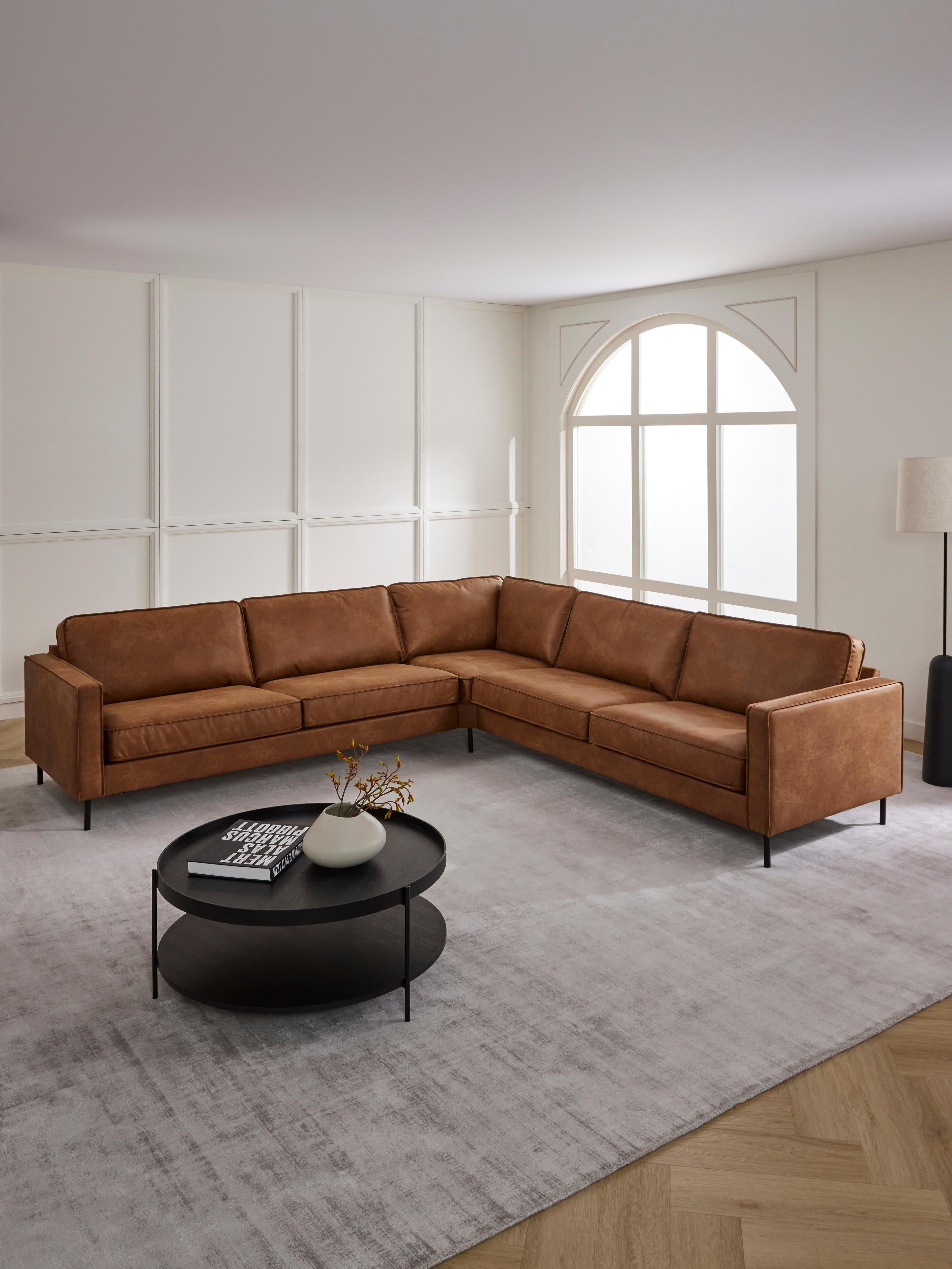 Hunter XL Leather Corner Sofa