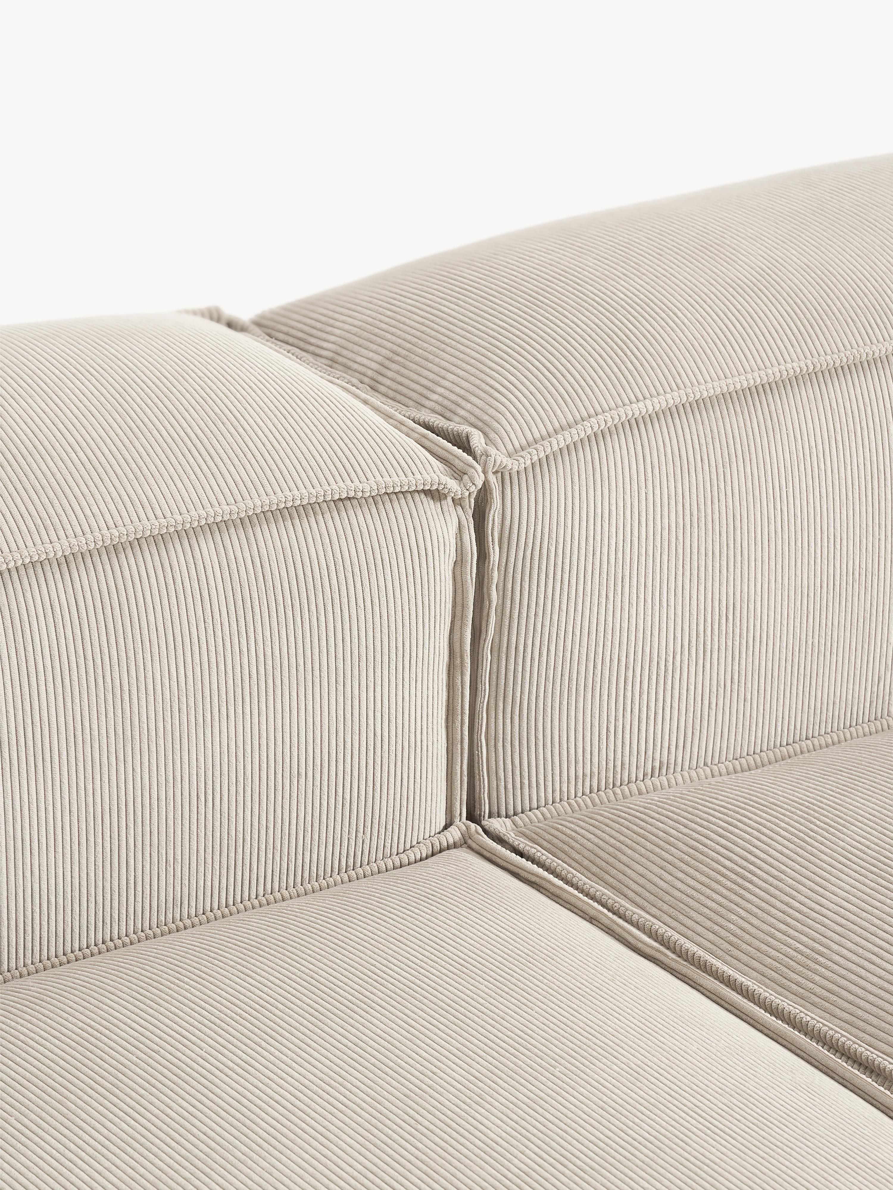 Lennon Corduroy Modular Corner Sofa (4-seater)