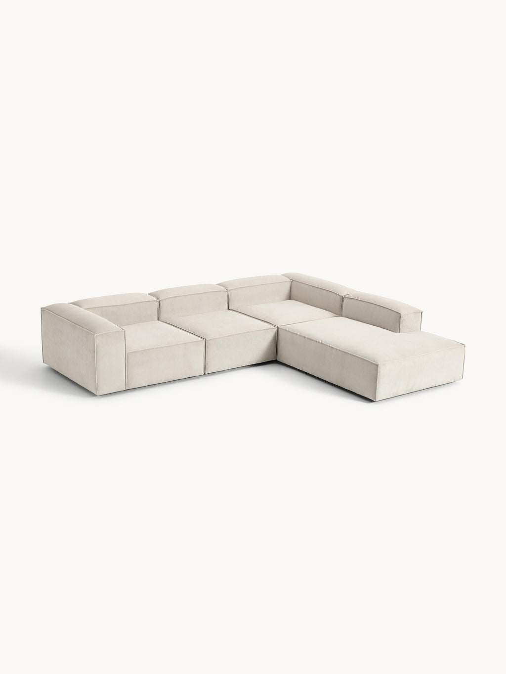 Gallery image 1 - Corduroy Modular Corner Sofa Lennon (4-seater)